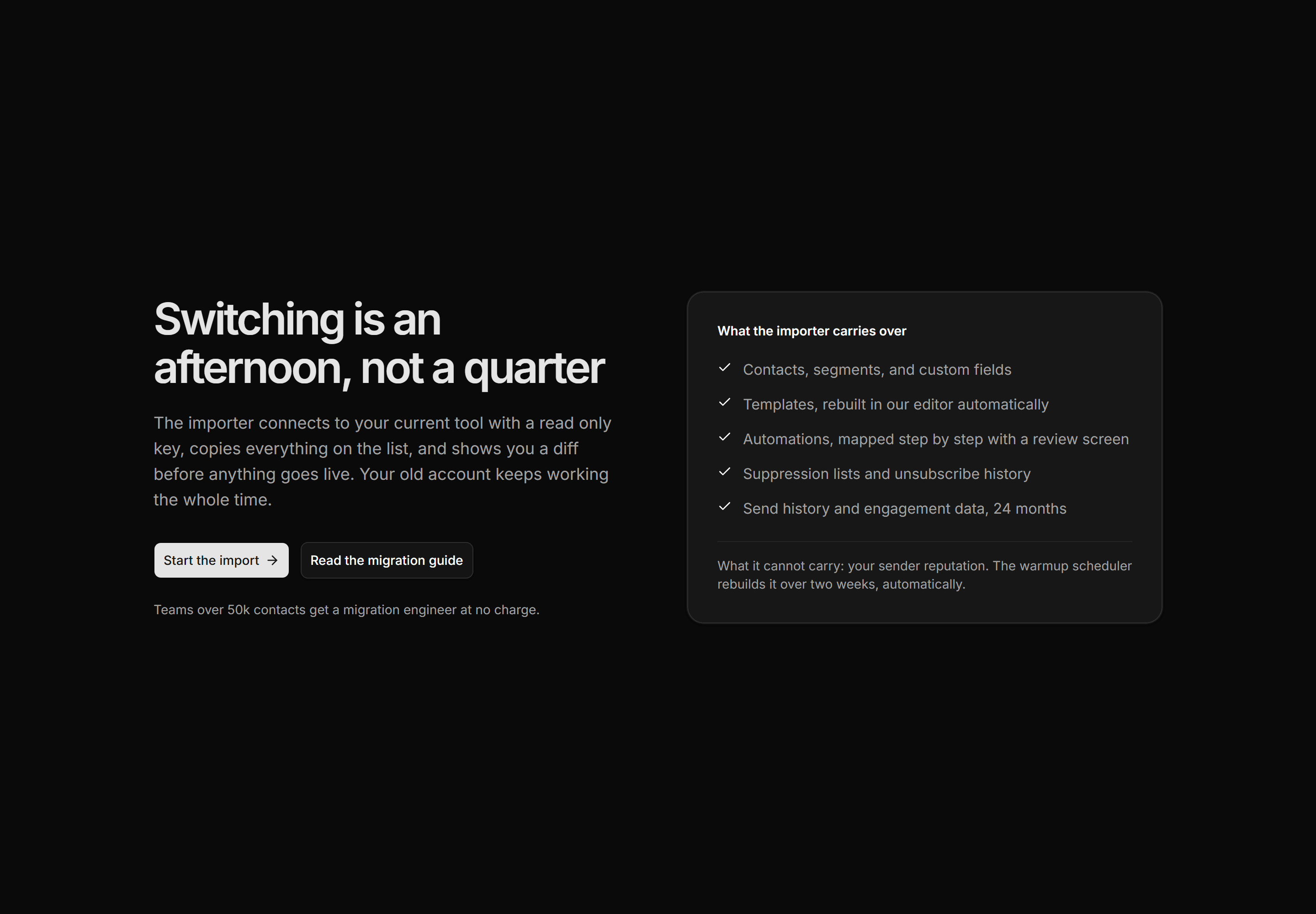 Marketing Migration: Switch Hero Checklist