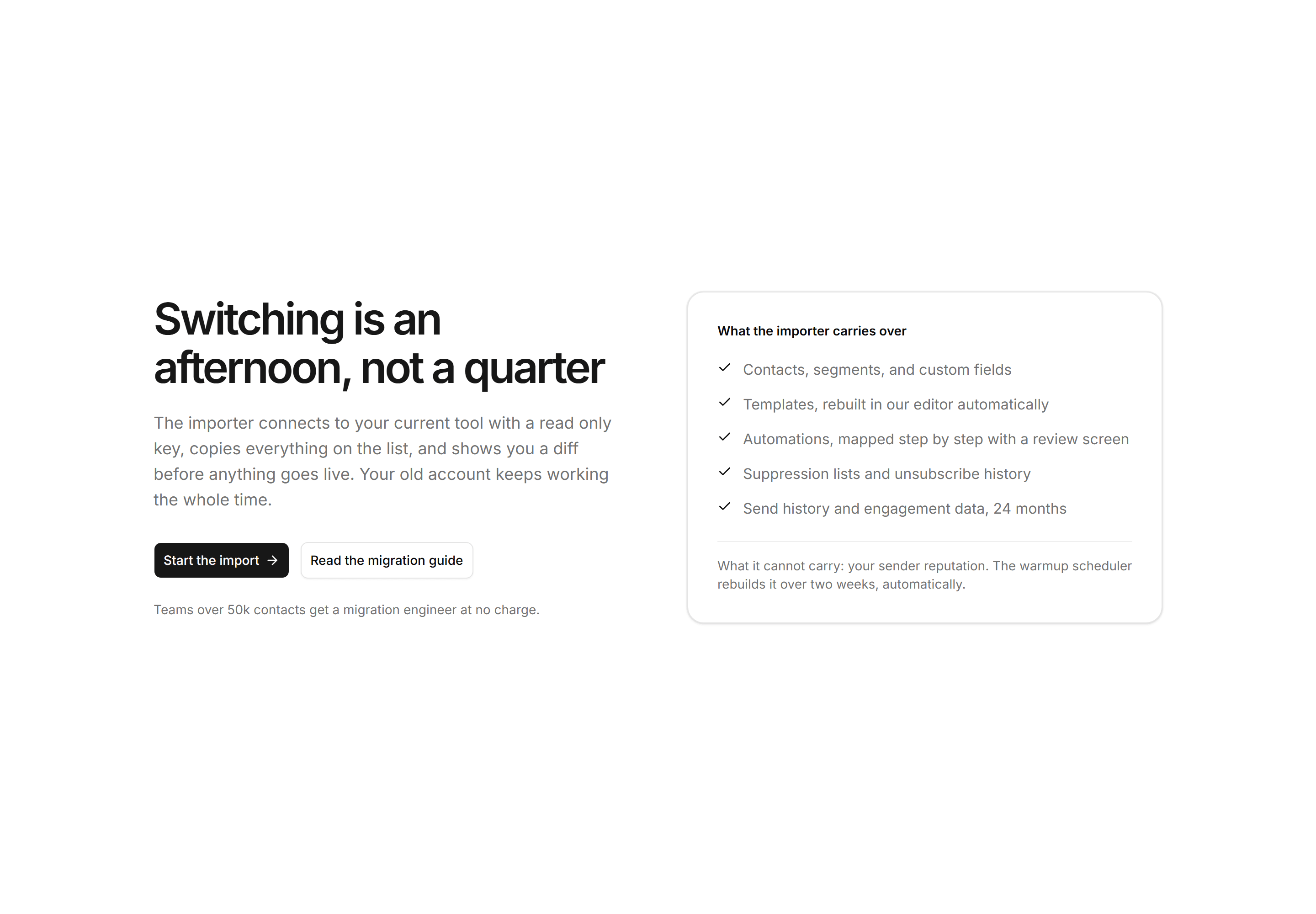Marketing Migration: Switch Hero Checklist