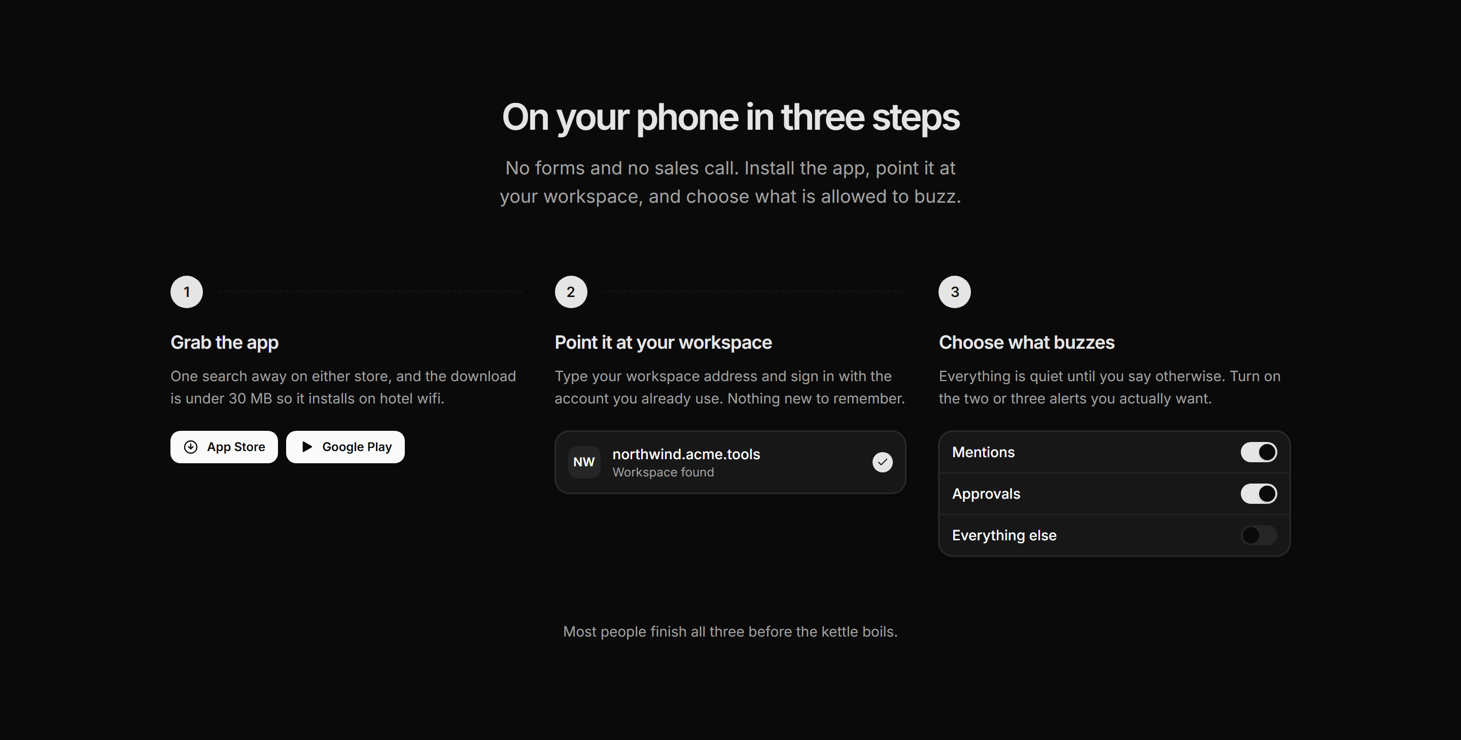 Marketing Mobile App: App Onboarding Steps