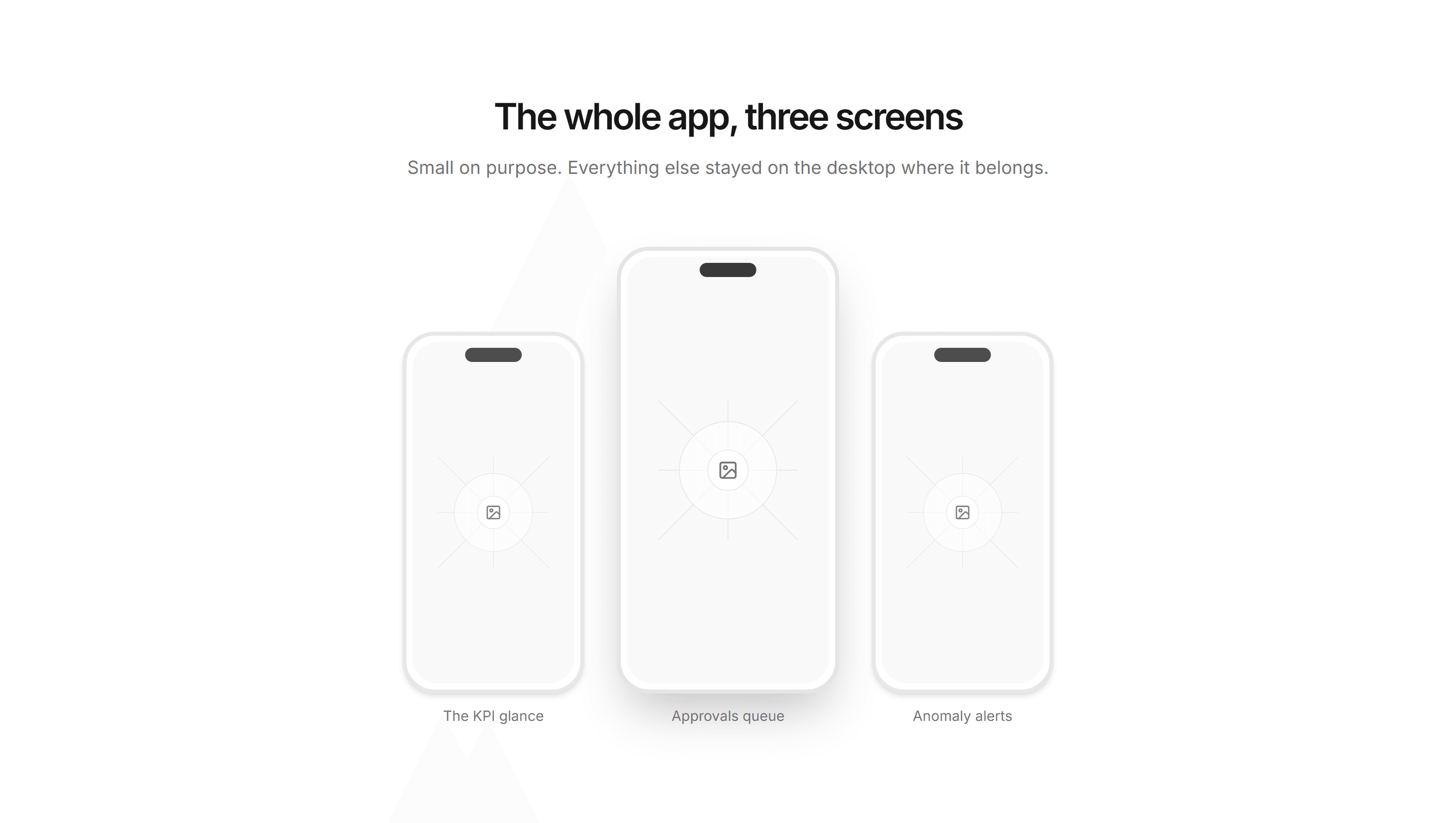 Marketing Mobile App: App Screens Row