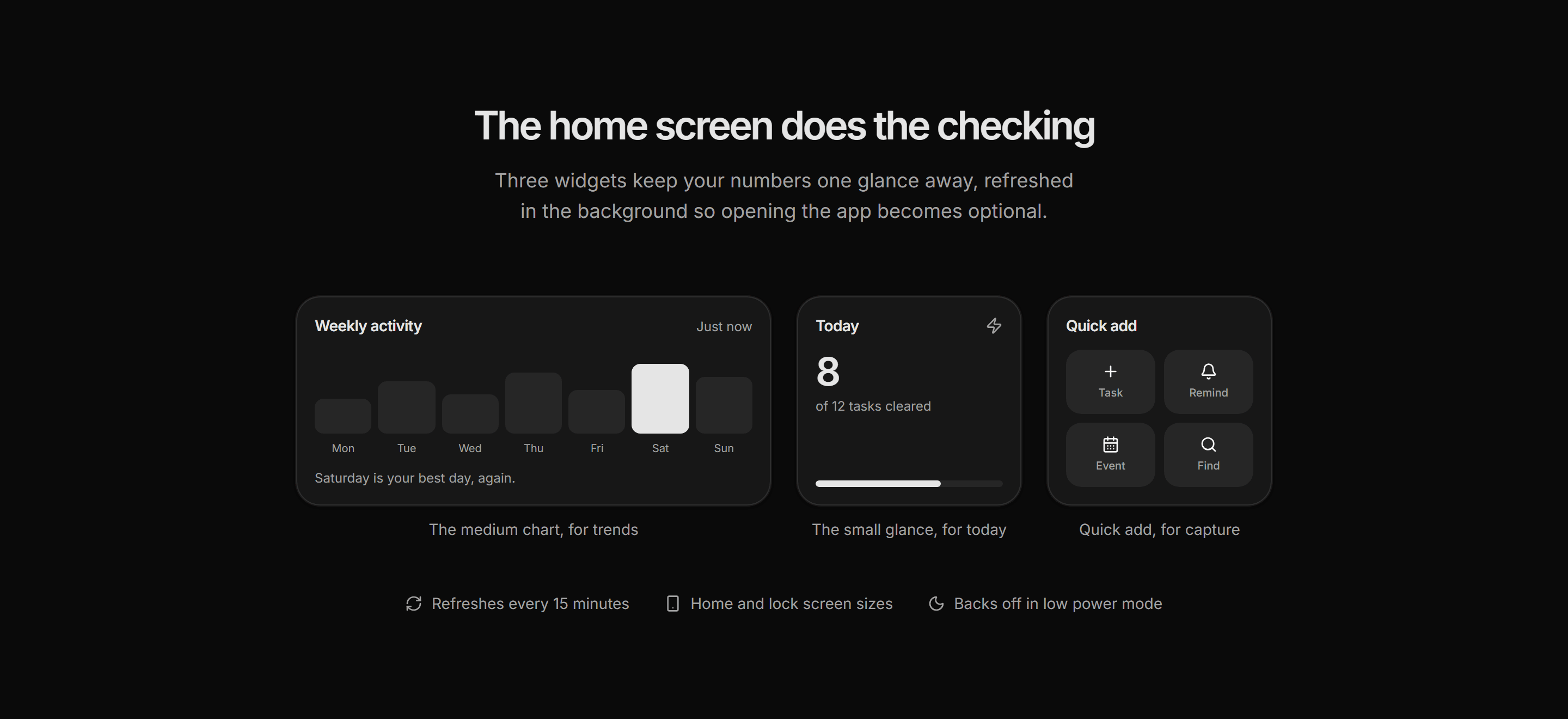 Marketing Mobile App: App Widget Showcase