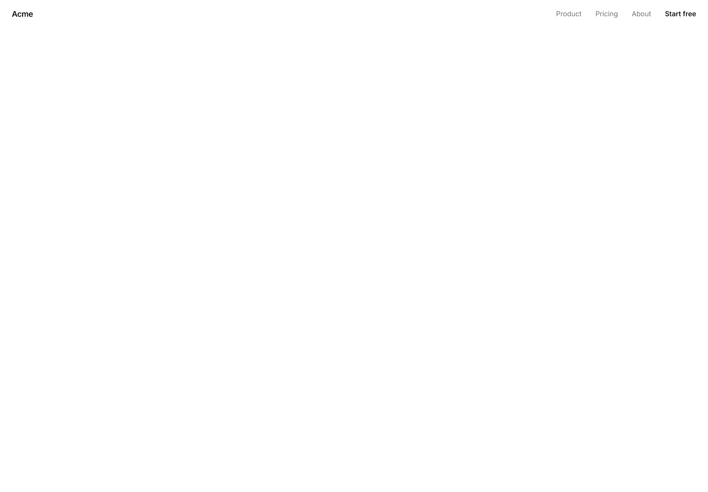 Marketing Navbar: Compact Centered Nav