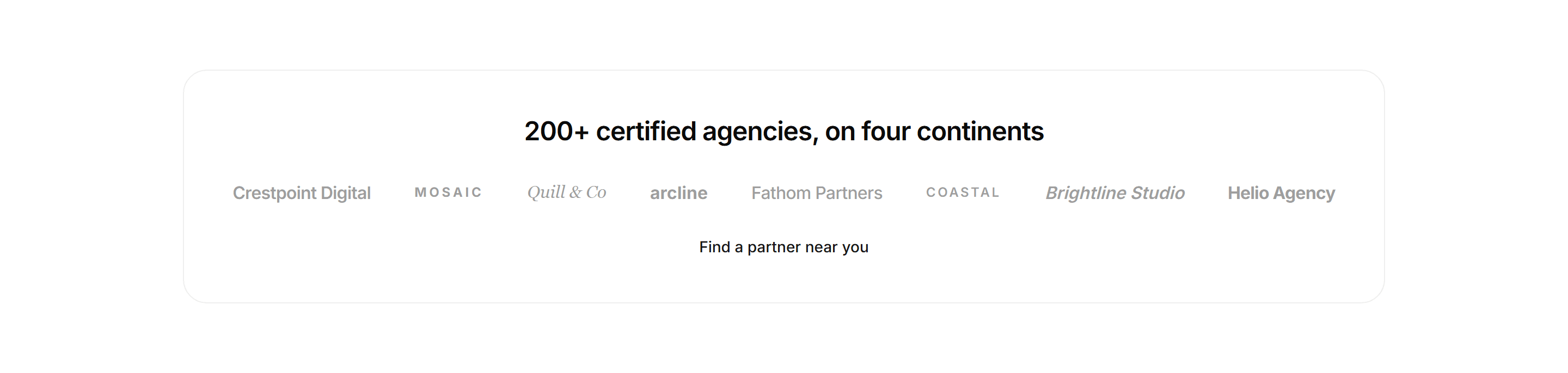 Marketing Partner: Partner Logos Band