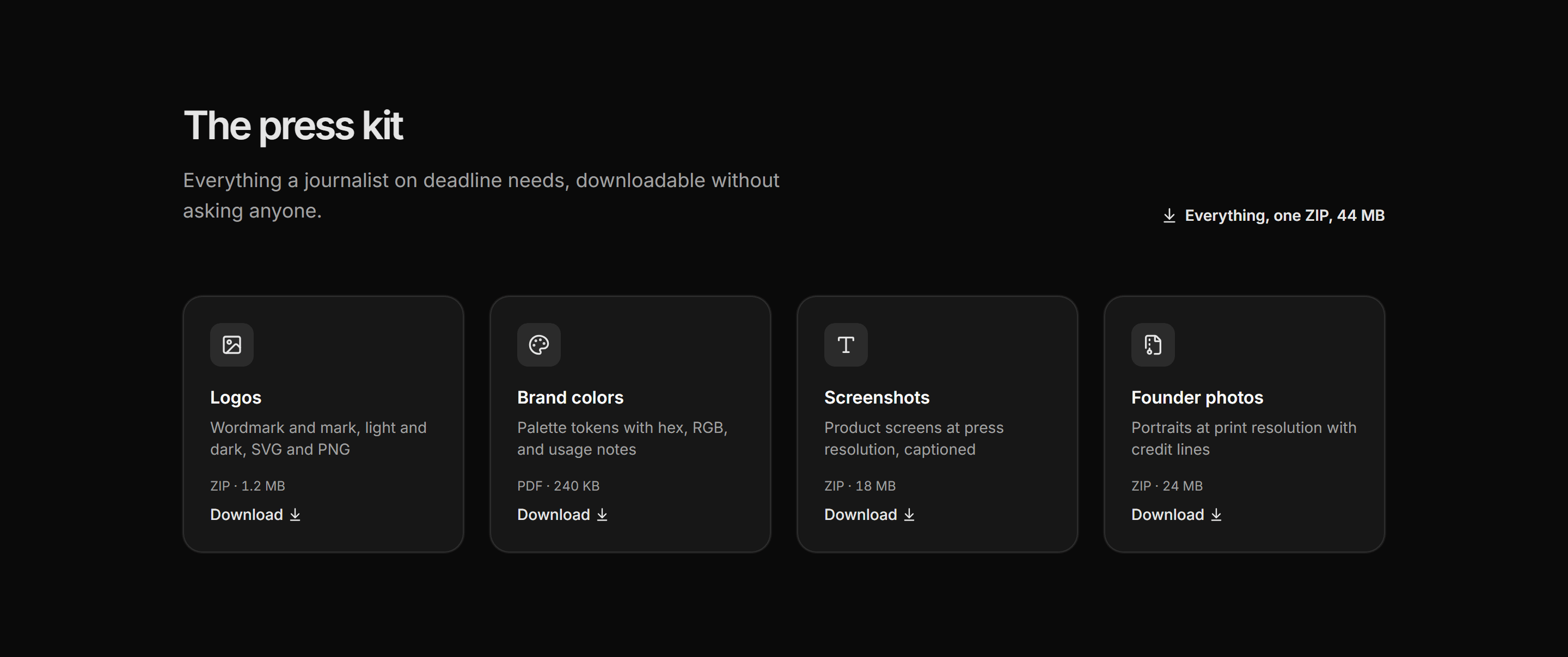 Marketing Press Kit: Press Kit Downloads