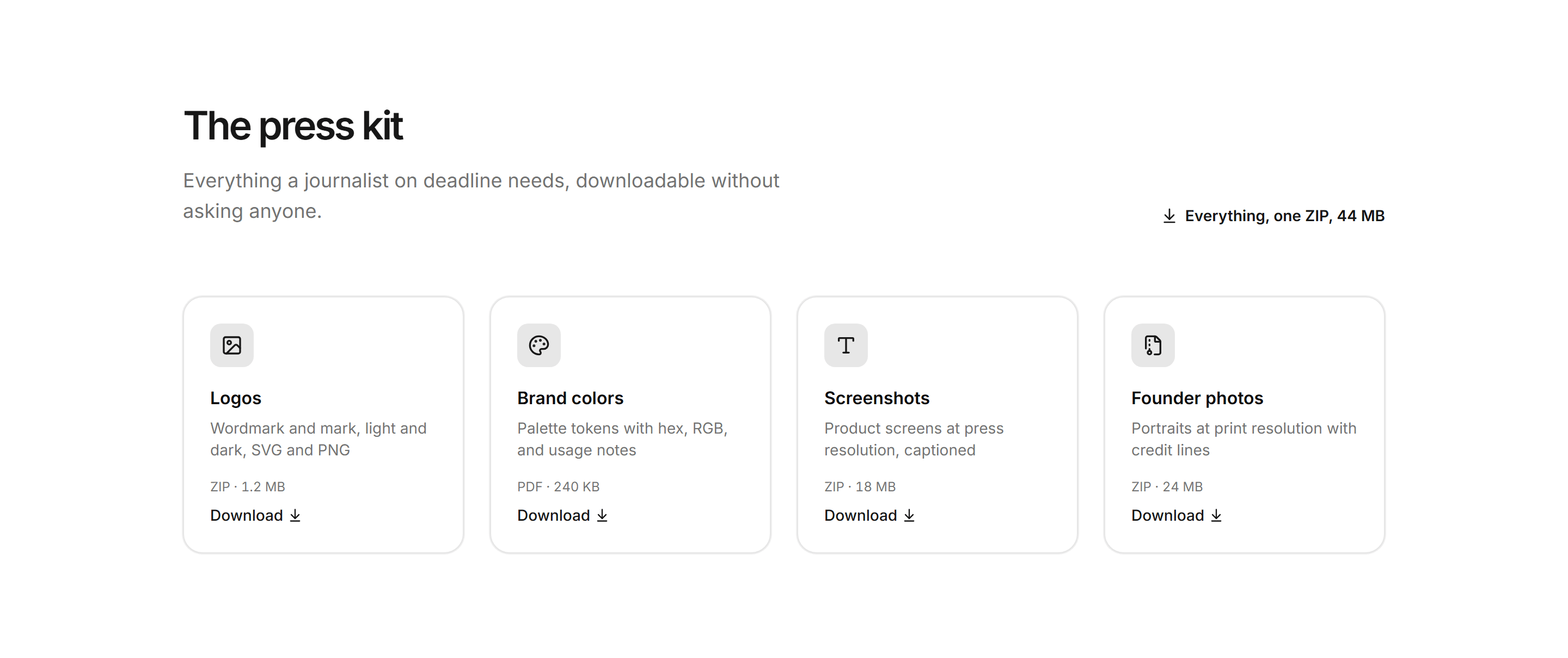 Marketing Press Kit: Press Kit Downloads