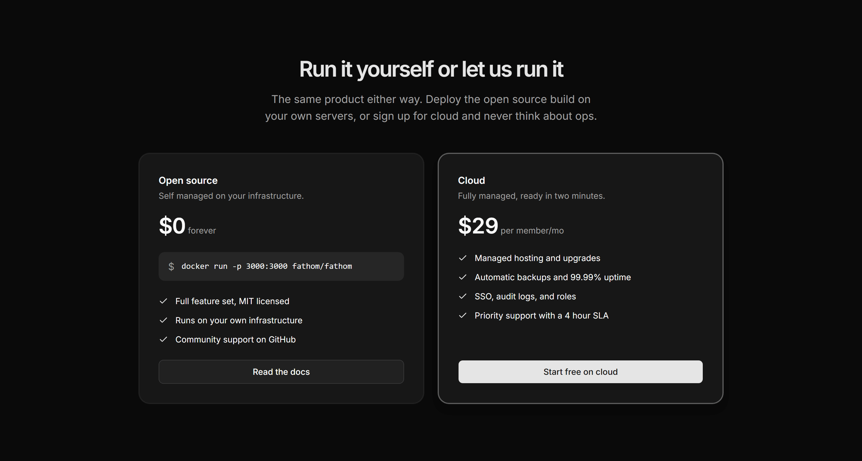 Marketing Pricing: Open Source vs Cloud