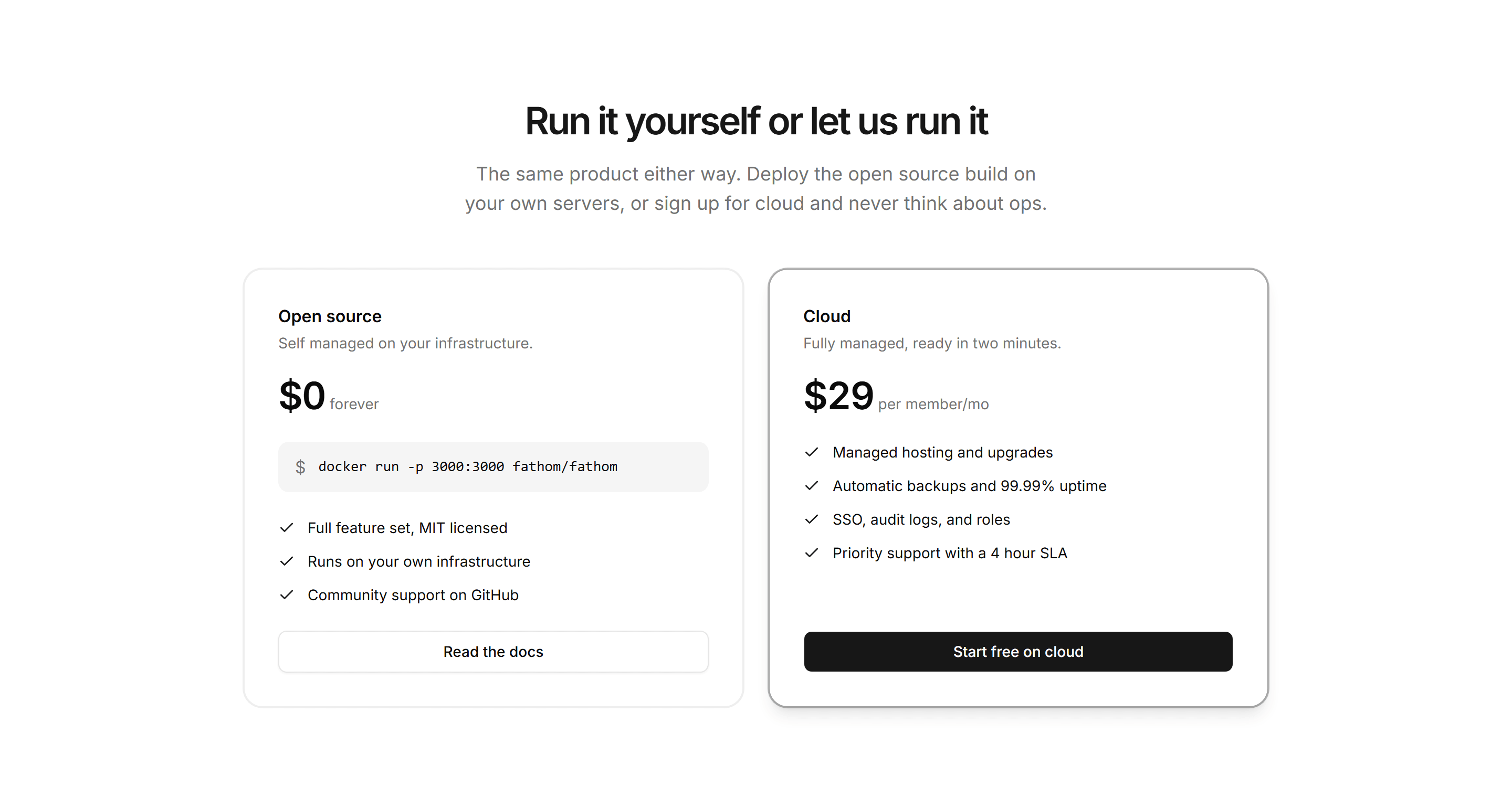 Marketing Pricing: Open Source vs Cloud
