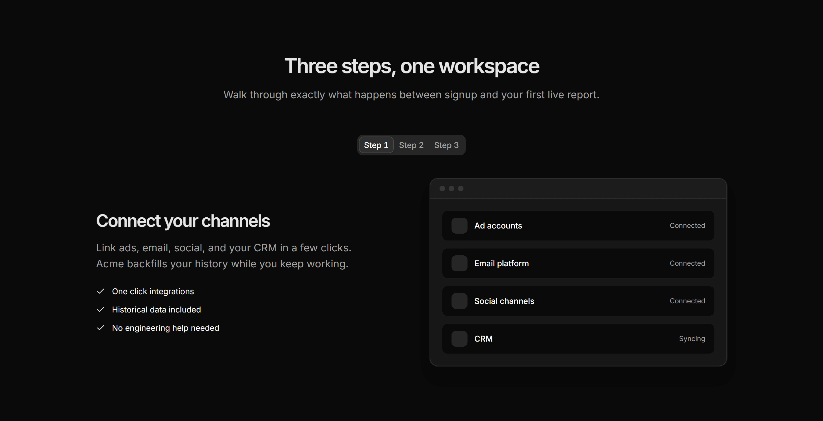 Marketing How It Work: Step Tabs