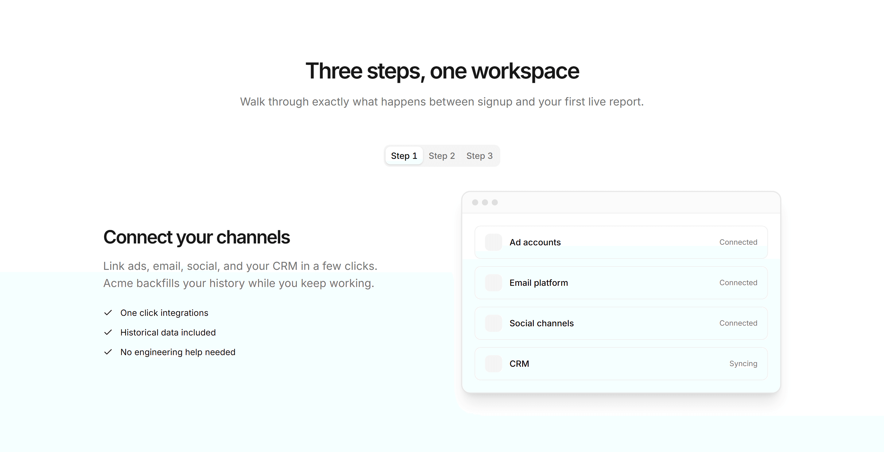Marketing How It Work: Step Tabs