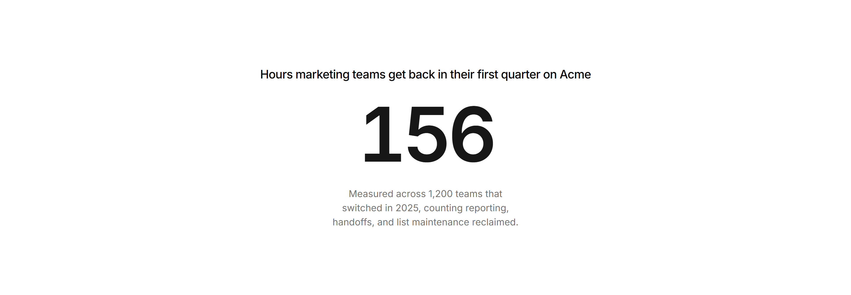 Marketing Stat: Single Stat Spotlight
