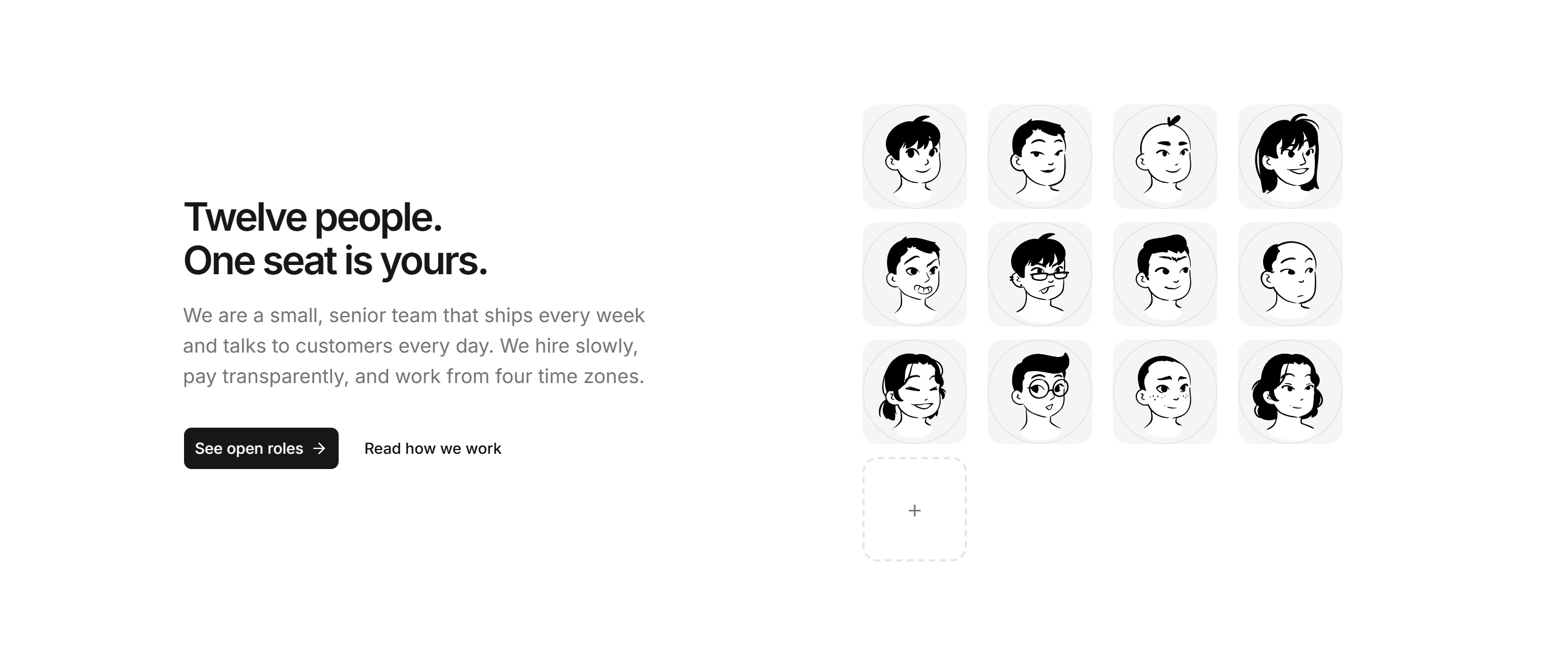 Marketing Team: Team With Hiring Cta