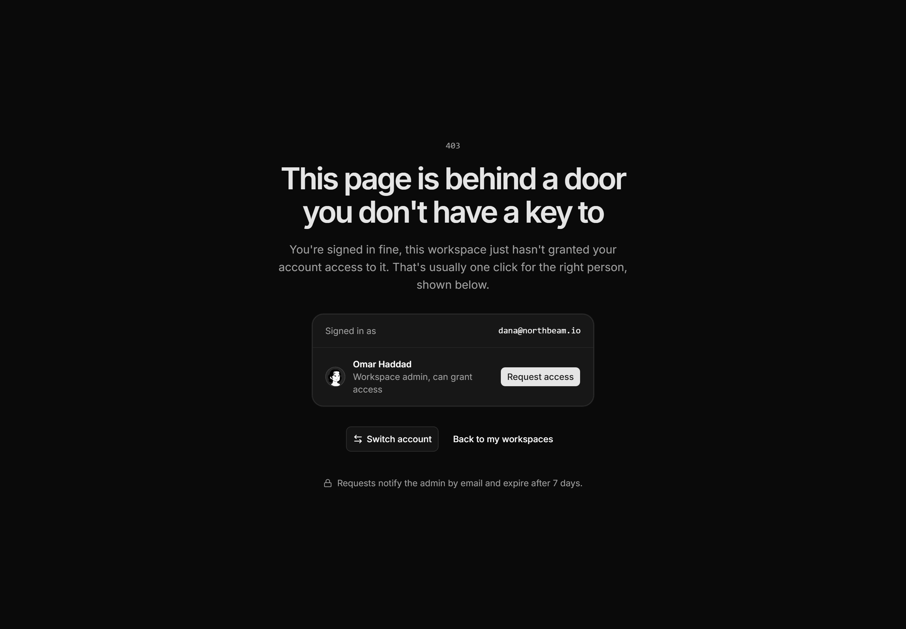 Marketing Utility Page: Access Denied 403