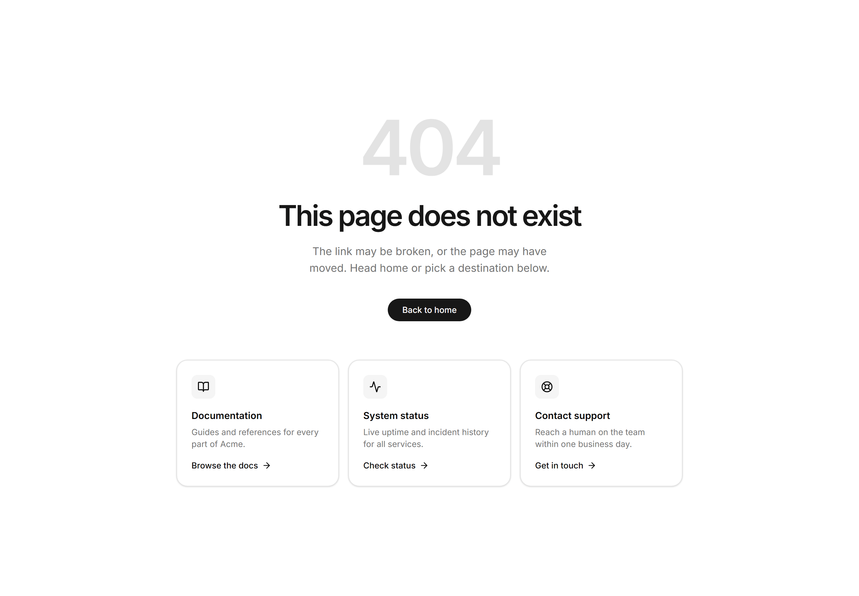Marketing Utility Page: Not Found Directory