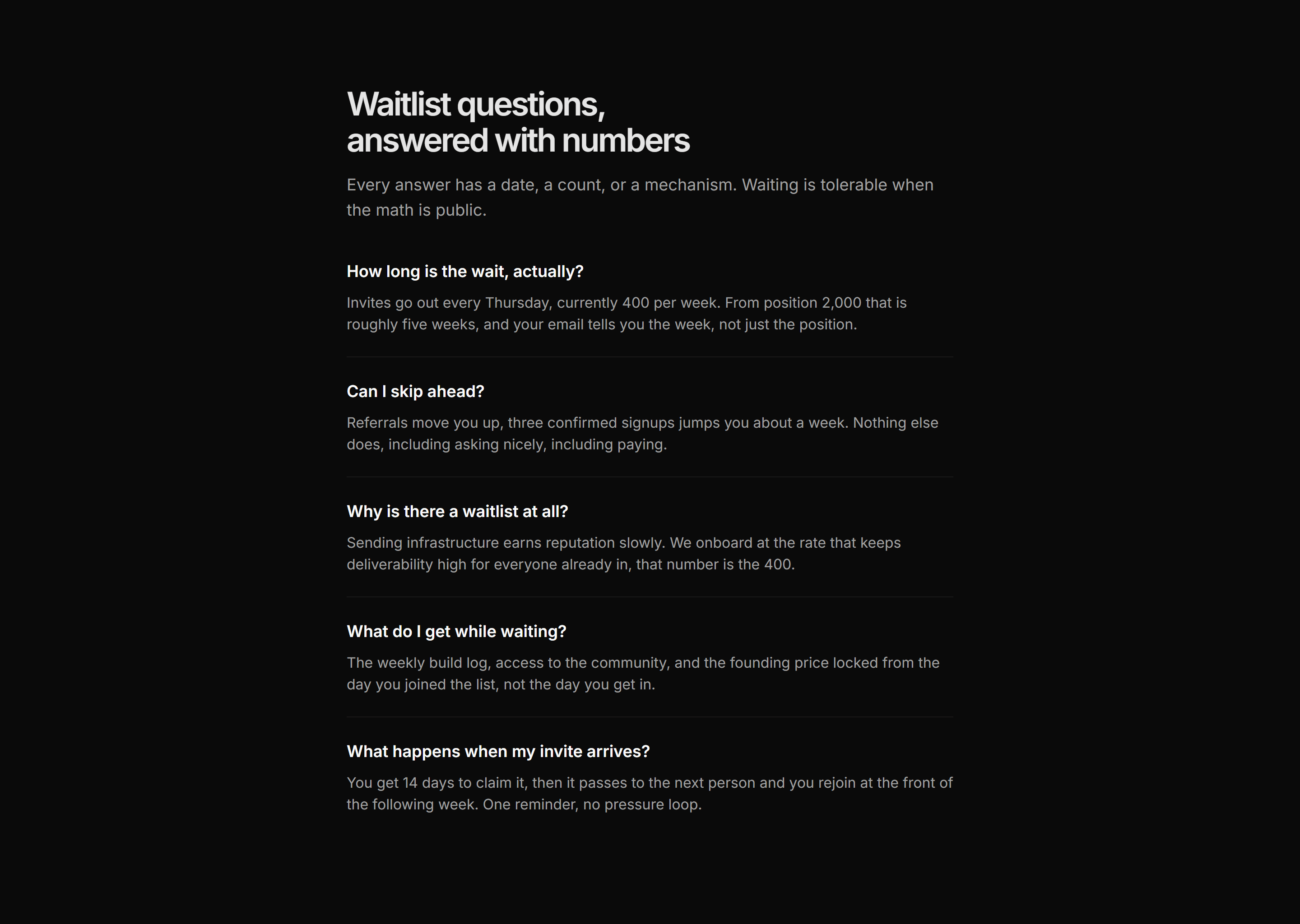 Marketing Waitlist: Waitlist Faq Compact