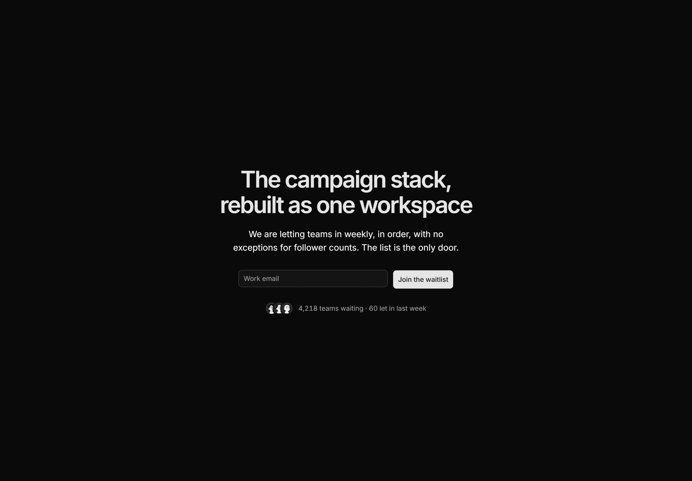 Marketing Waitlist: Waitlist Hero Count