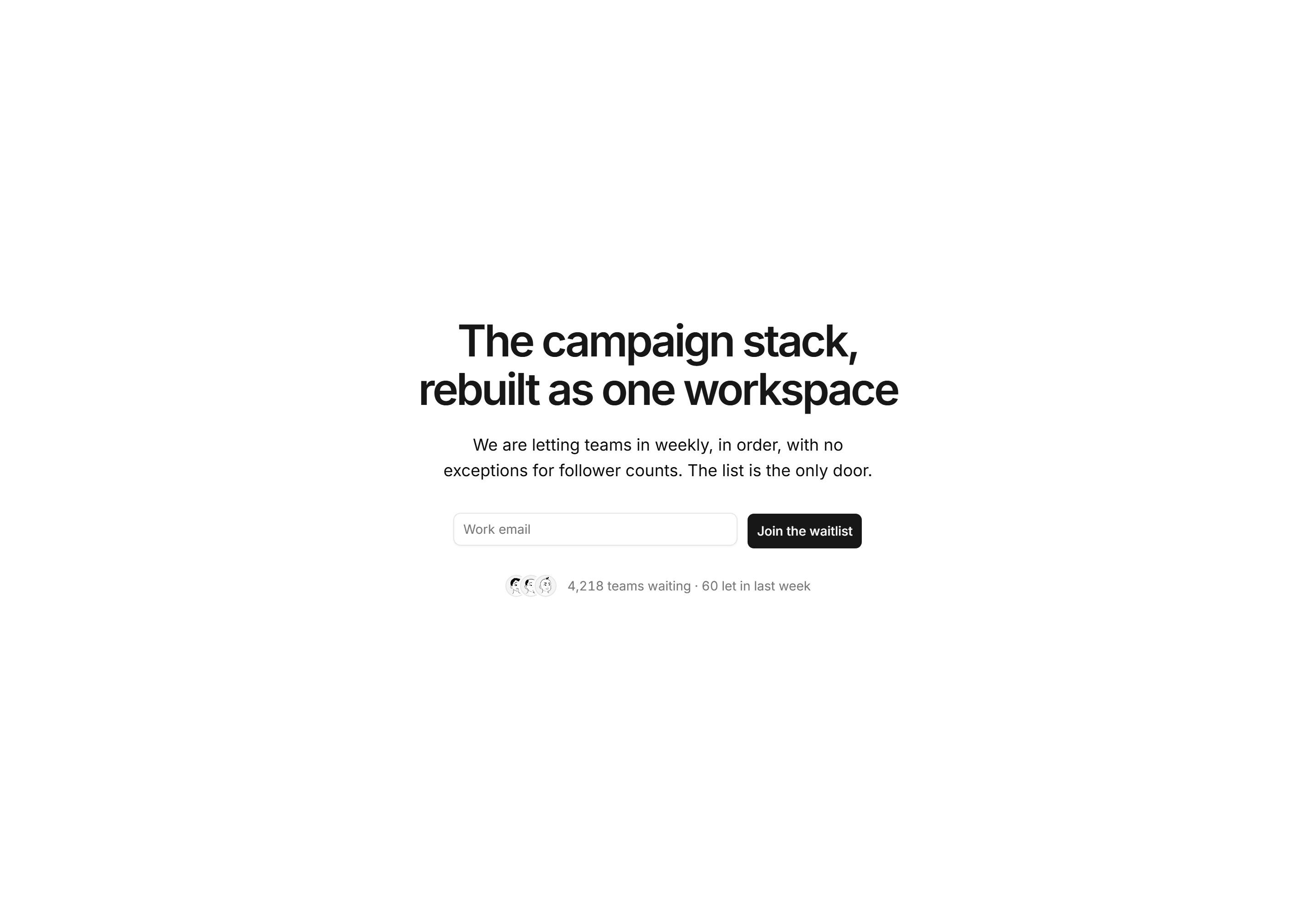 Marketing Waitlist: Waitlist Hero Count