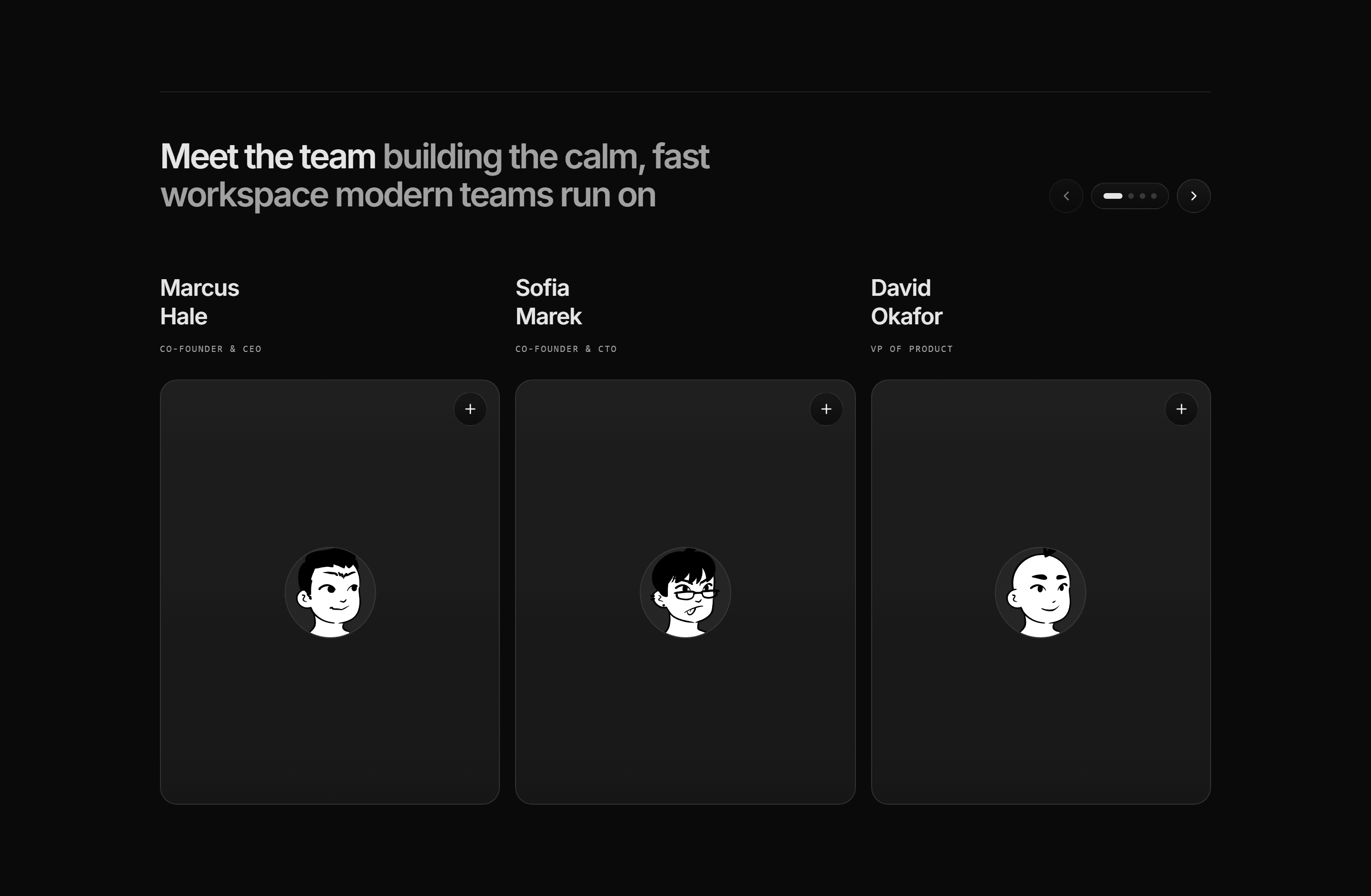 Modern SaaS About: Meet the Team