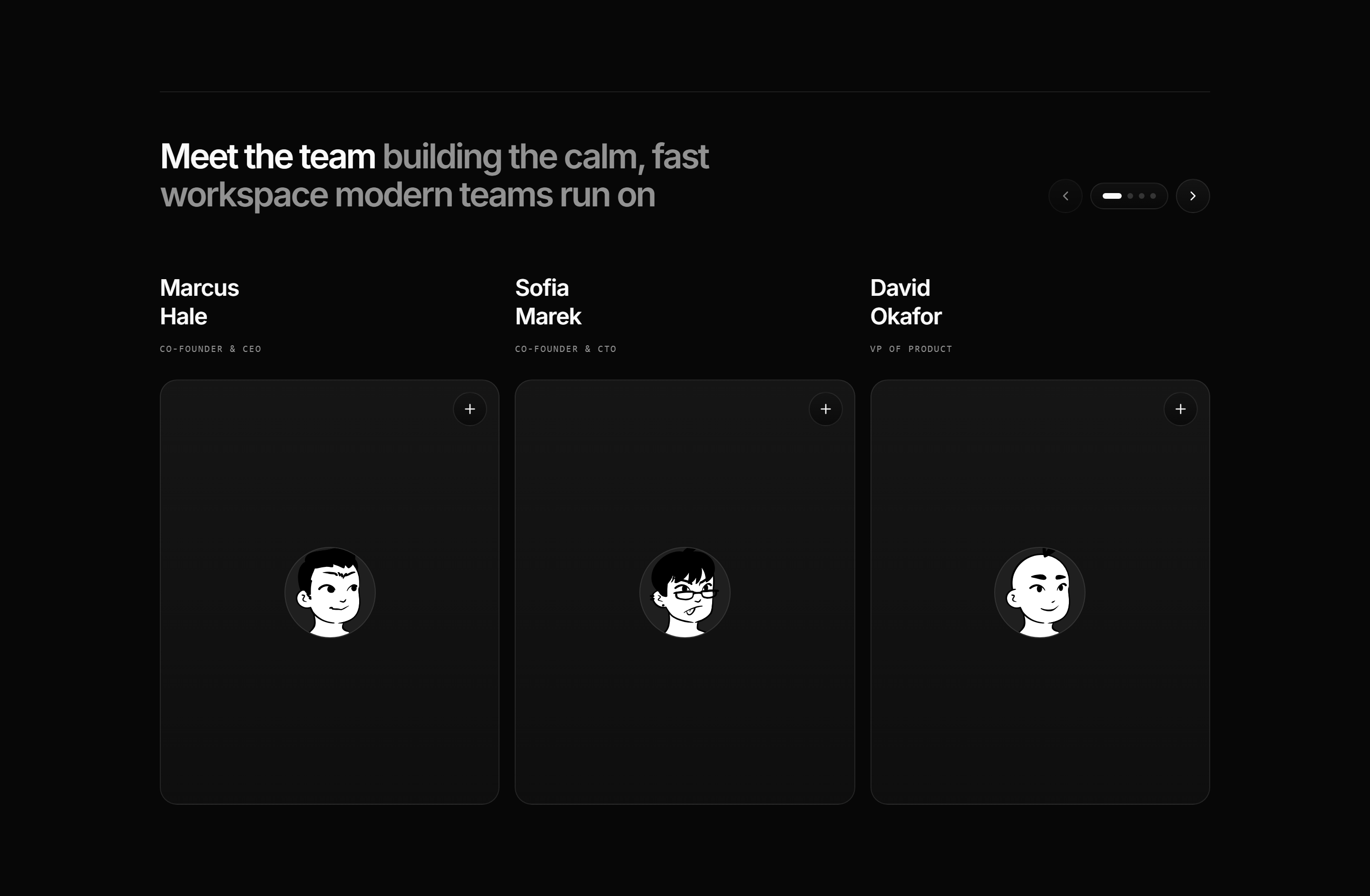 Modern SaaS About: Meet the Team