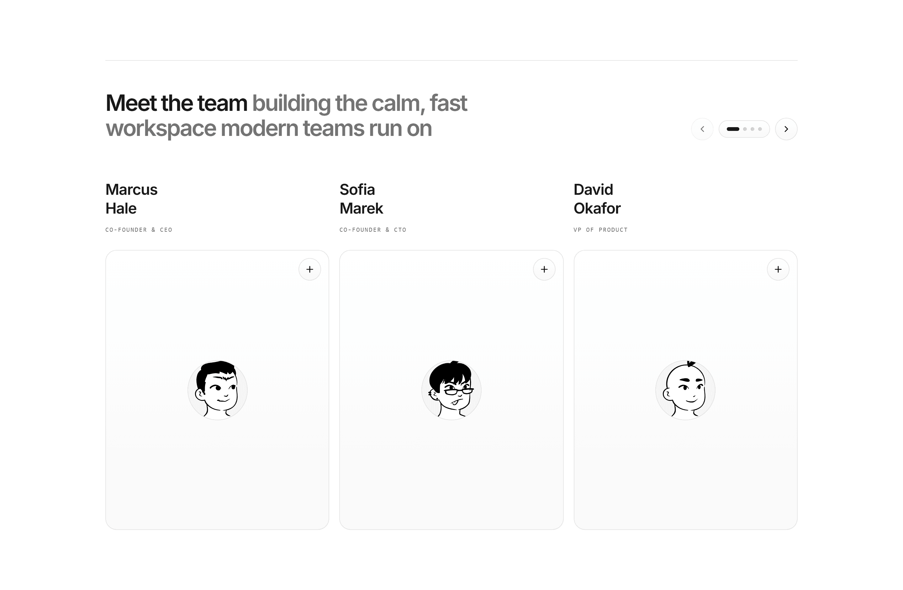Modern SaaS About: Meet the Team