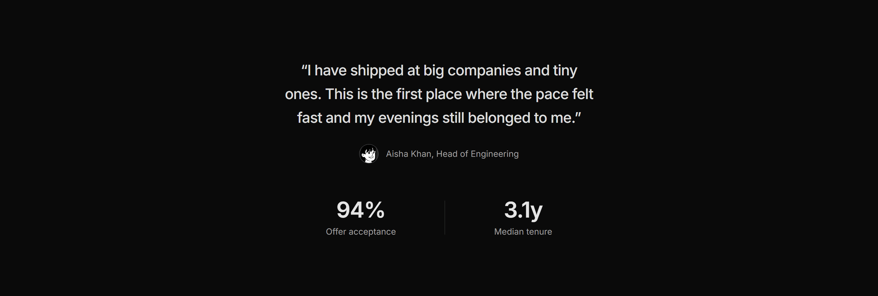 Modern SaaS Career: Team Quote Stats