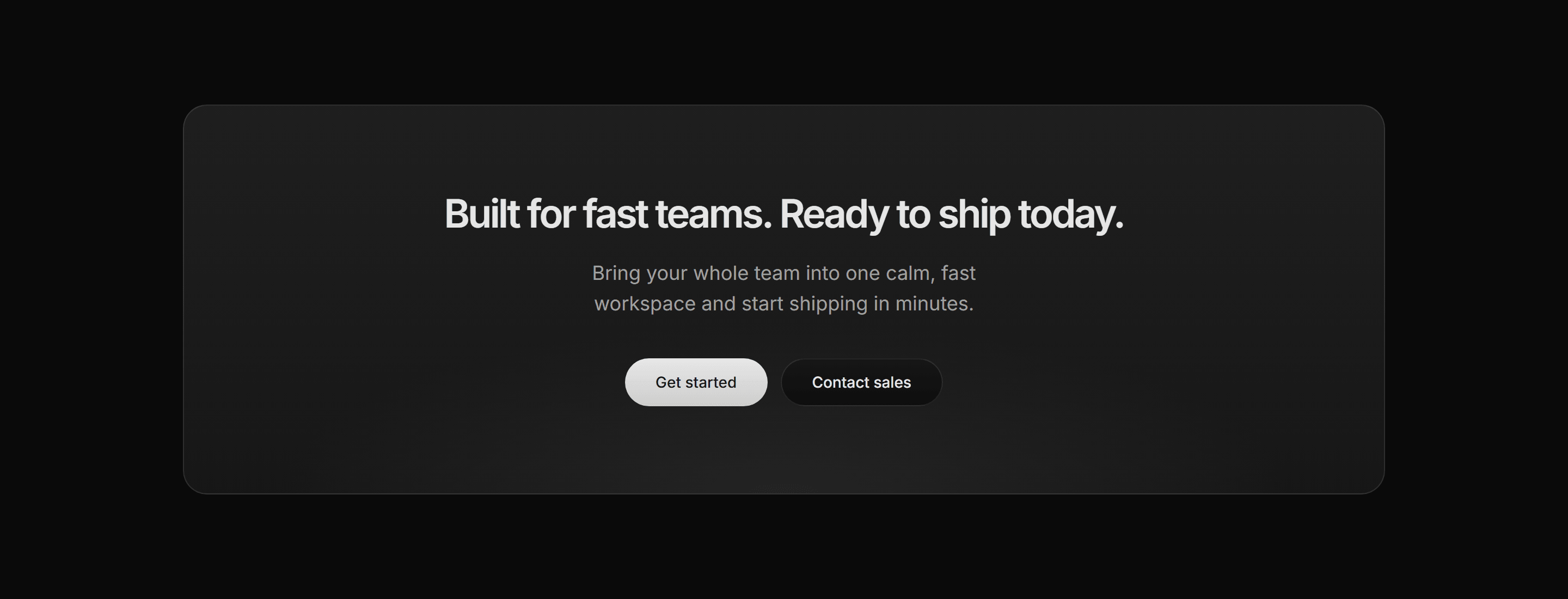 Modern SaaS CTA: Centered Callout