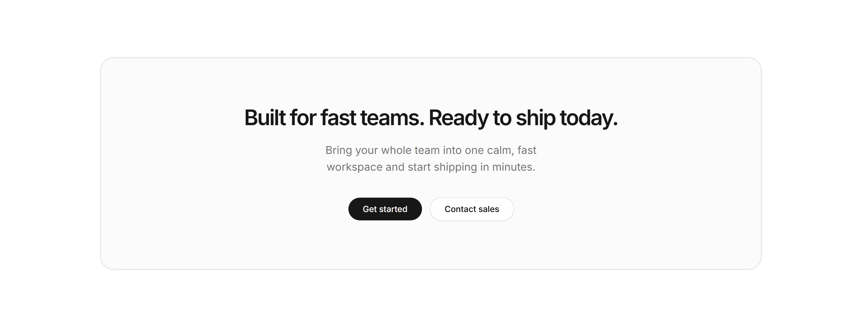 Modern SaaS CTA: Centered Callout
