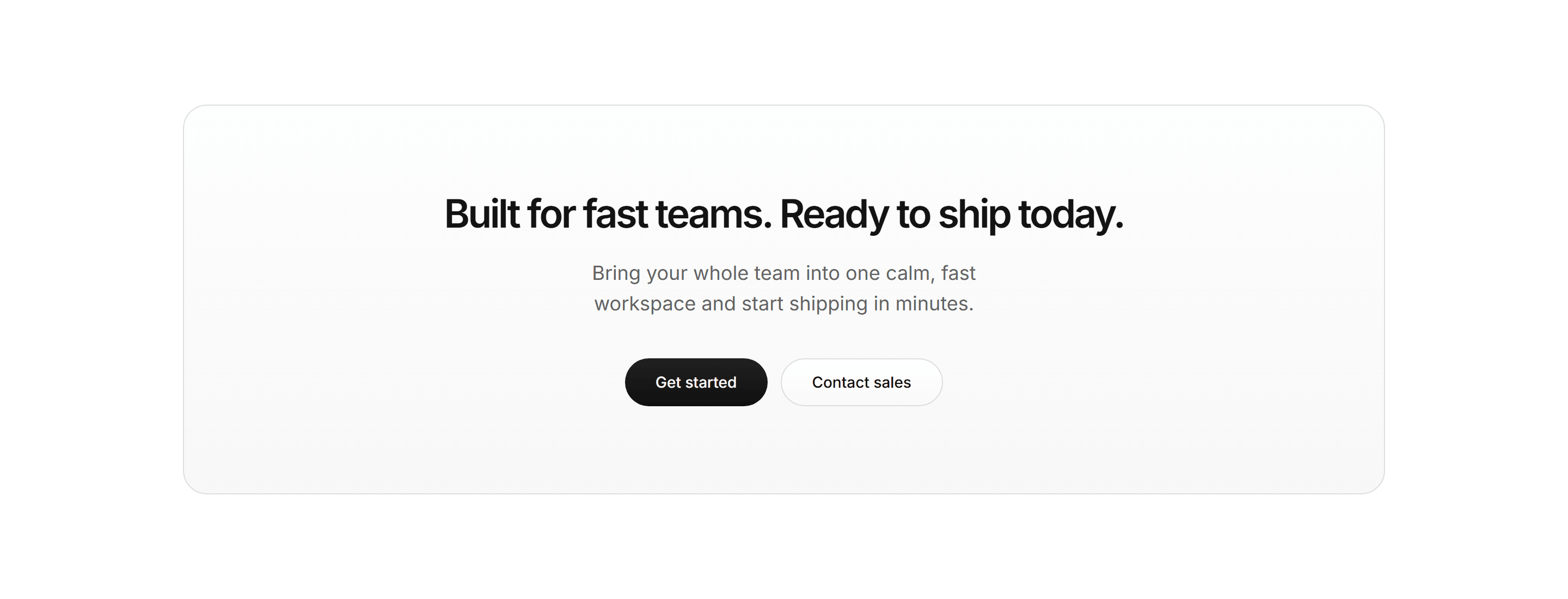 Modern SaaS CTA: Centered Callout