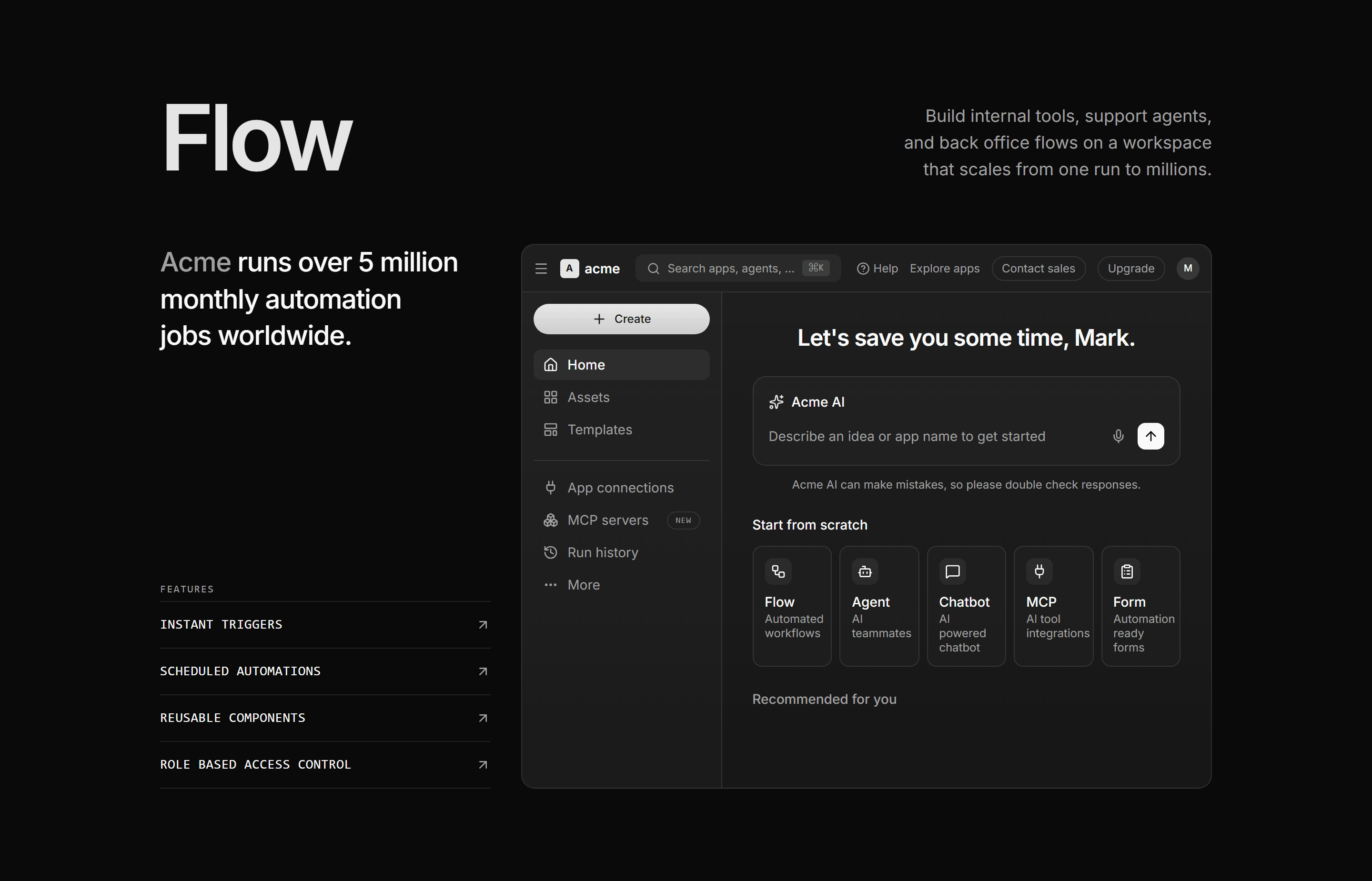 Modern SaaS Feature: App Workspace