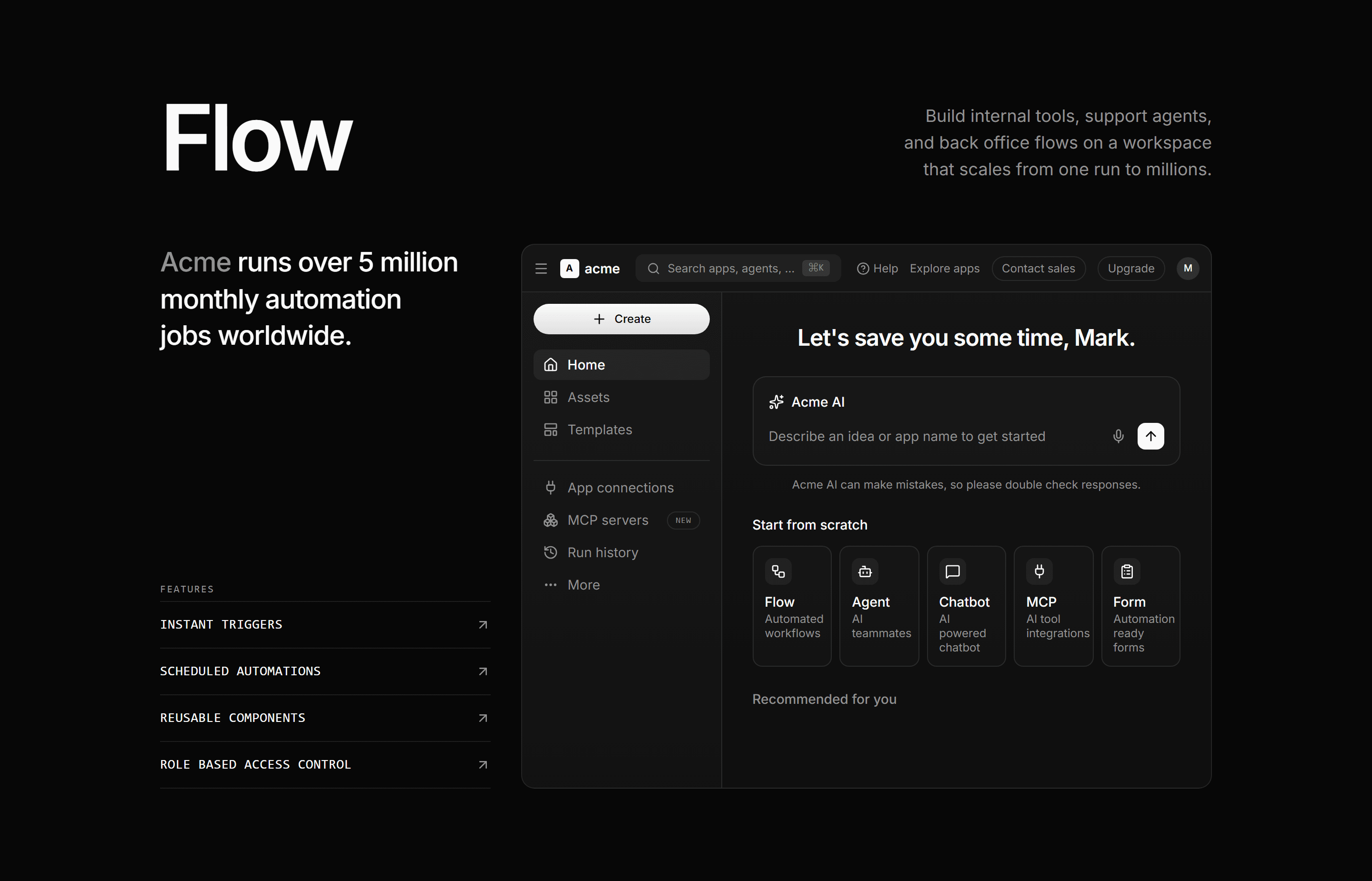 Modern SaaS Feature: App Workspace