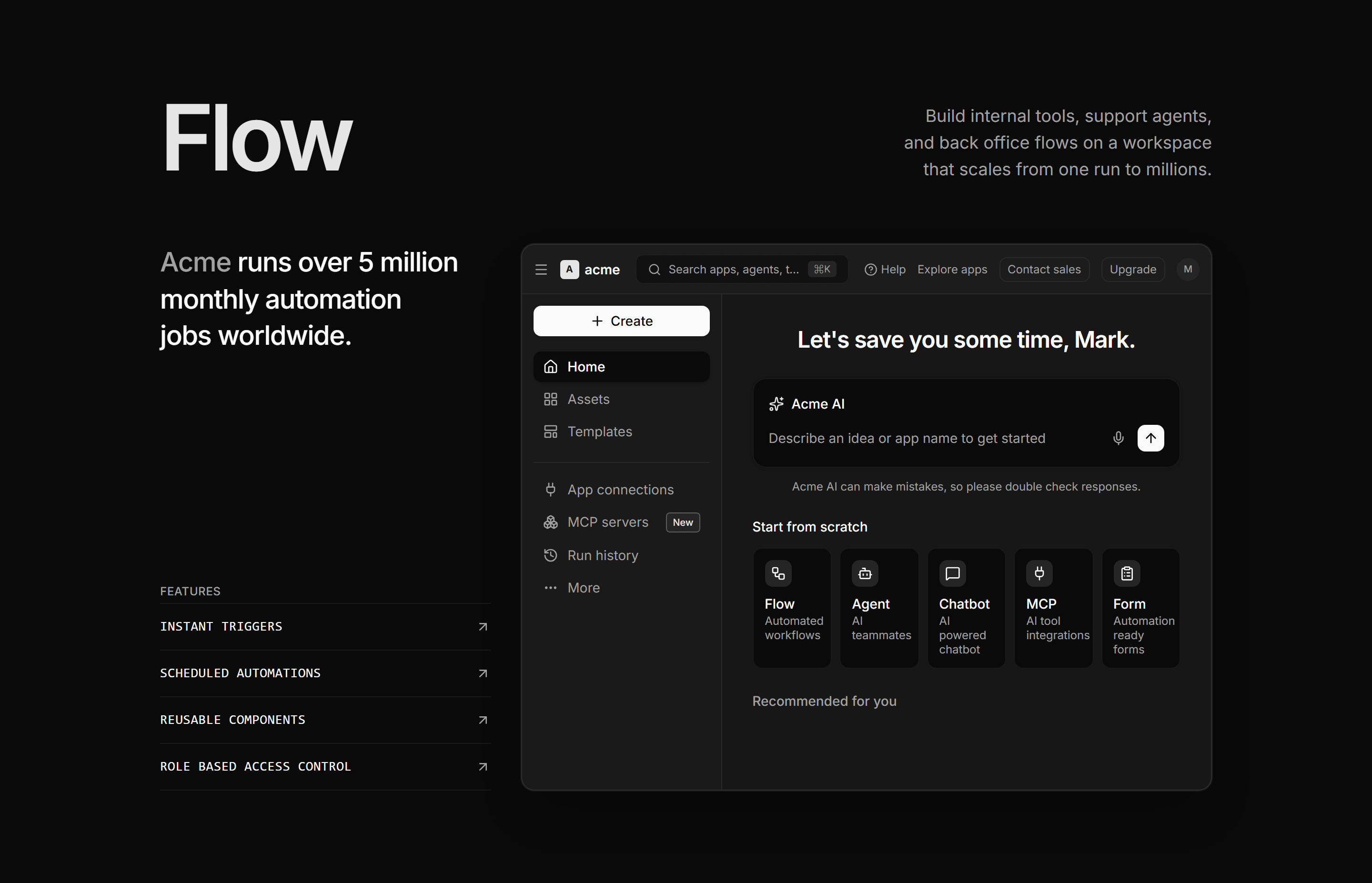Modern SaaS Feature: App Workspace
