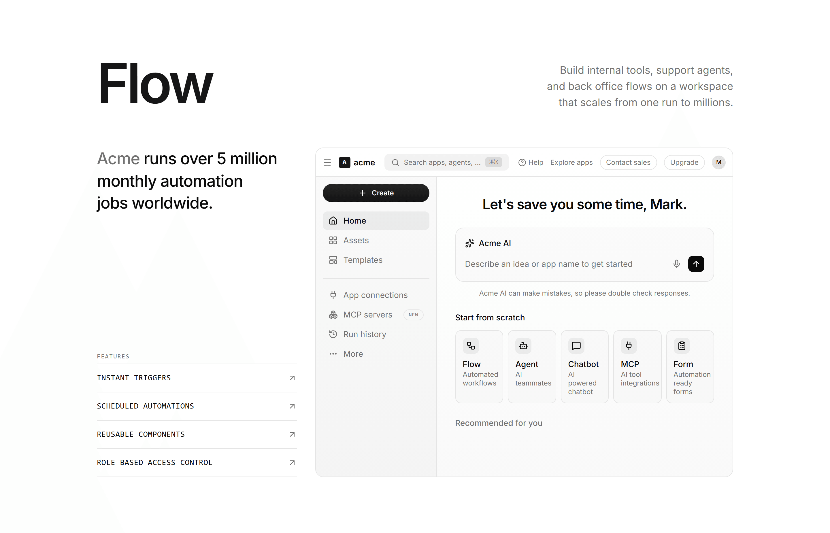 Modern SaaS Feature: App Workspace