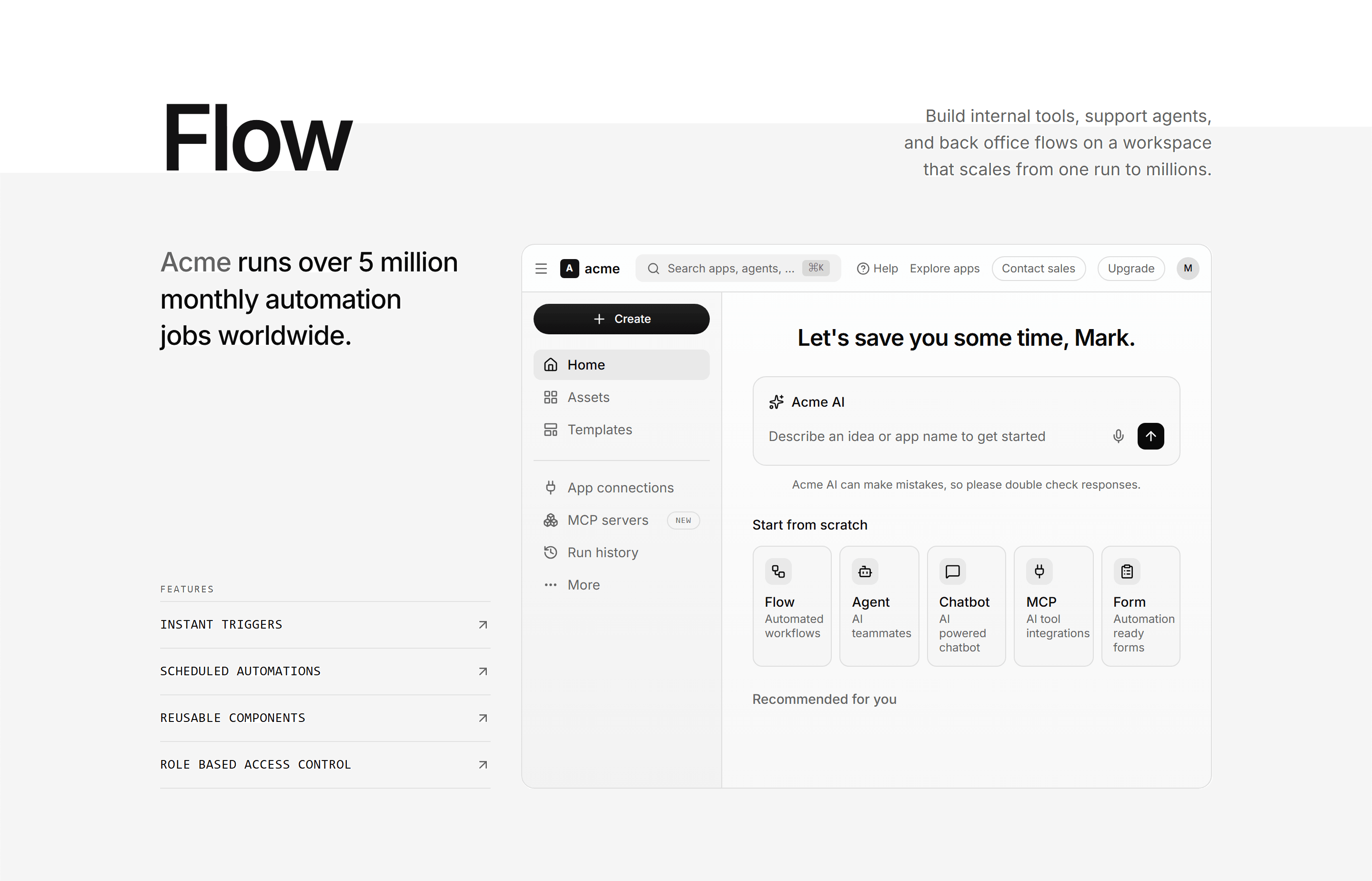 Modern SaaS Feature: App Workspace