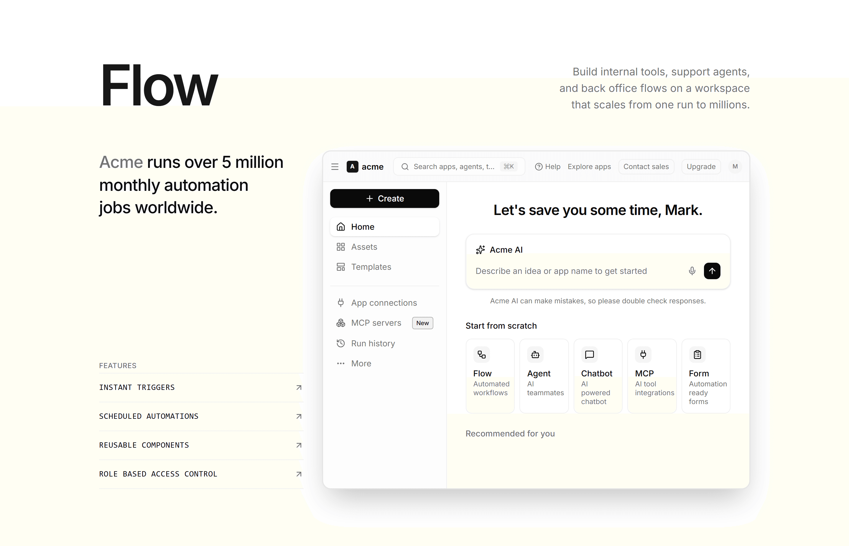 Modern SaaS Feature: App Workspace