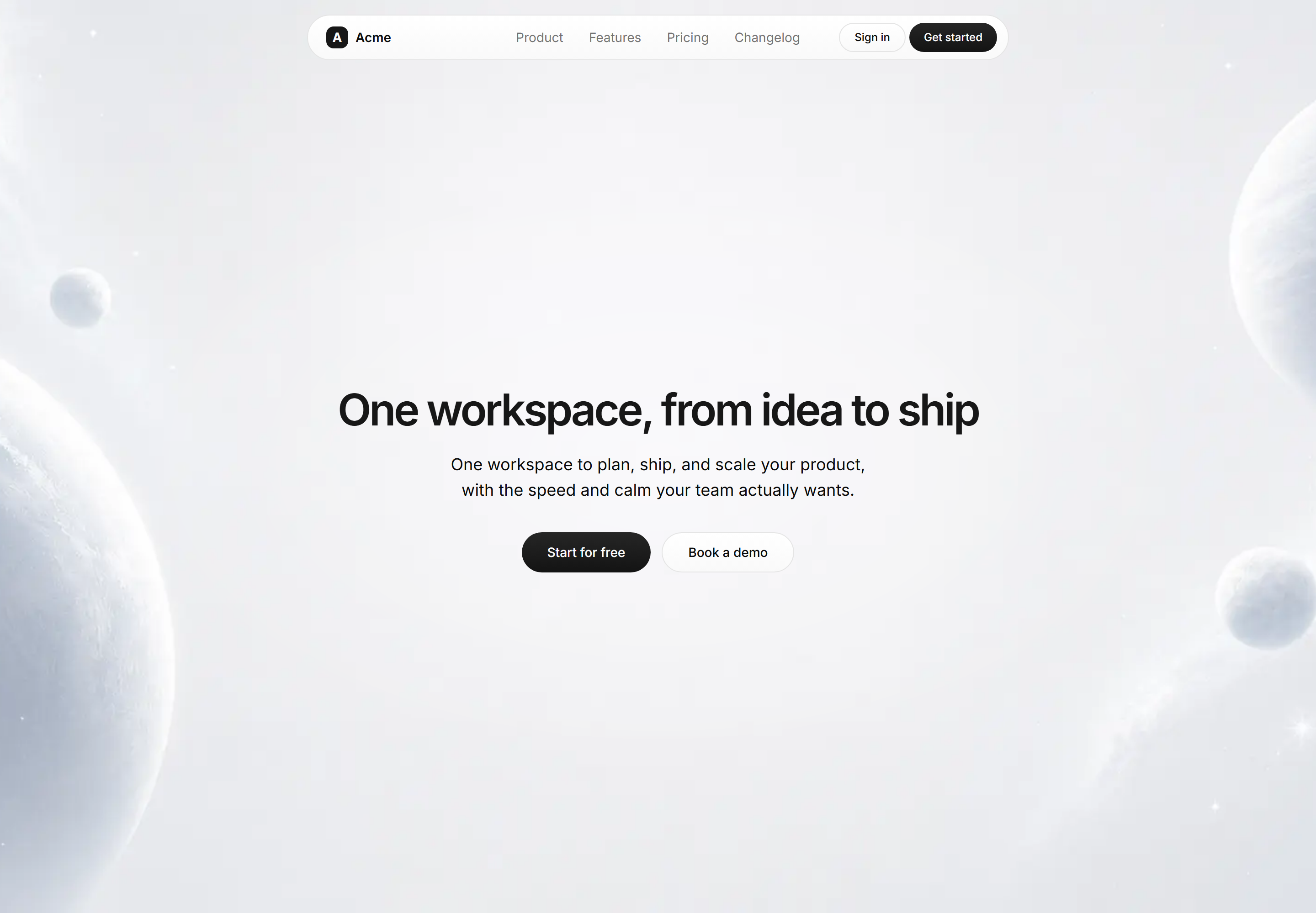 Modern SaaS Hero: Centered With Backdrop