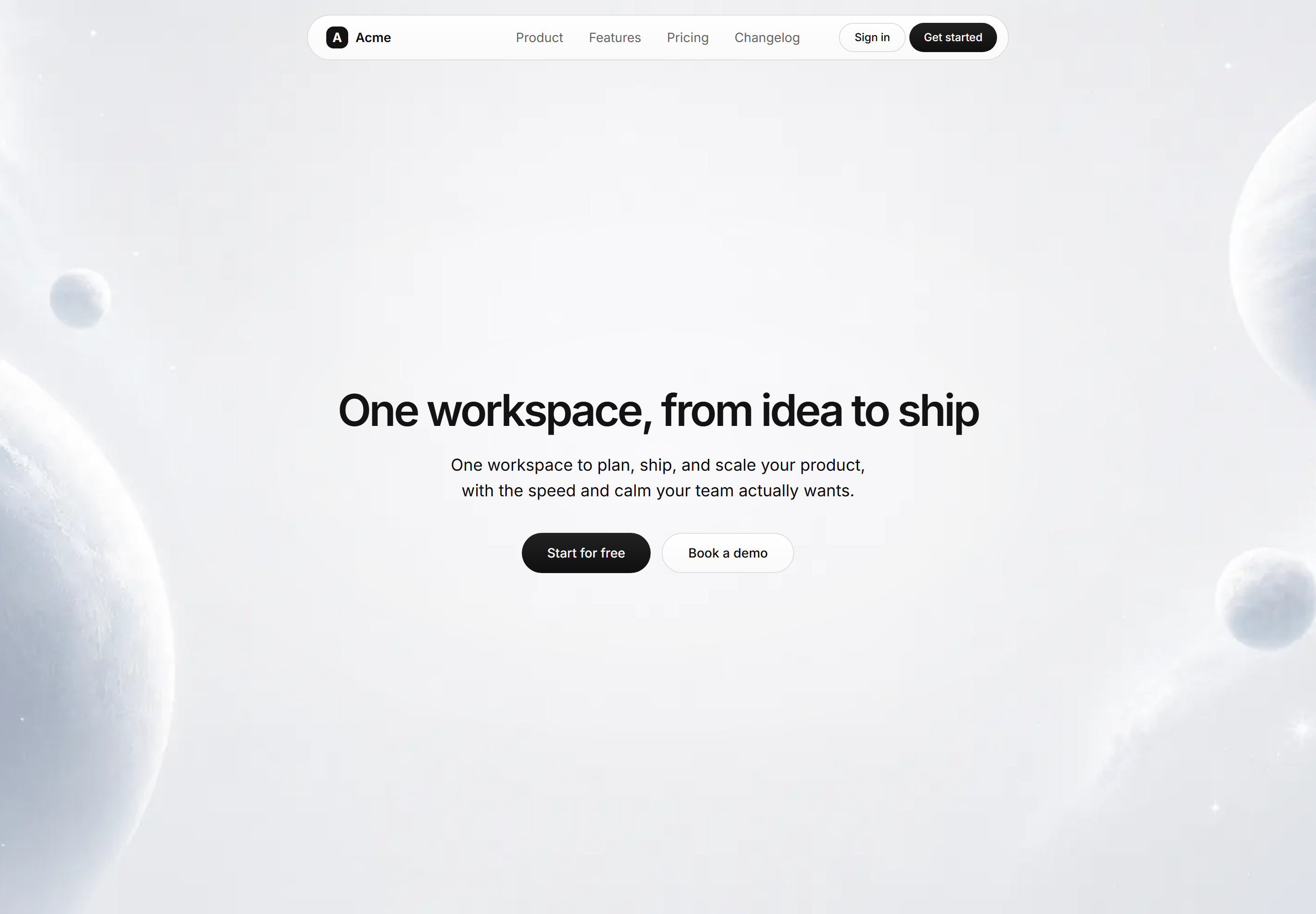 Modern SaaS Hero: Centered With Backdrop