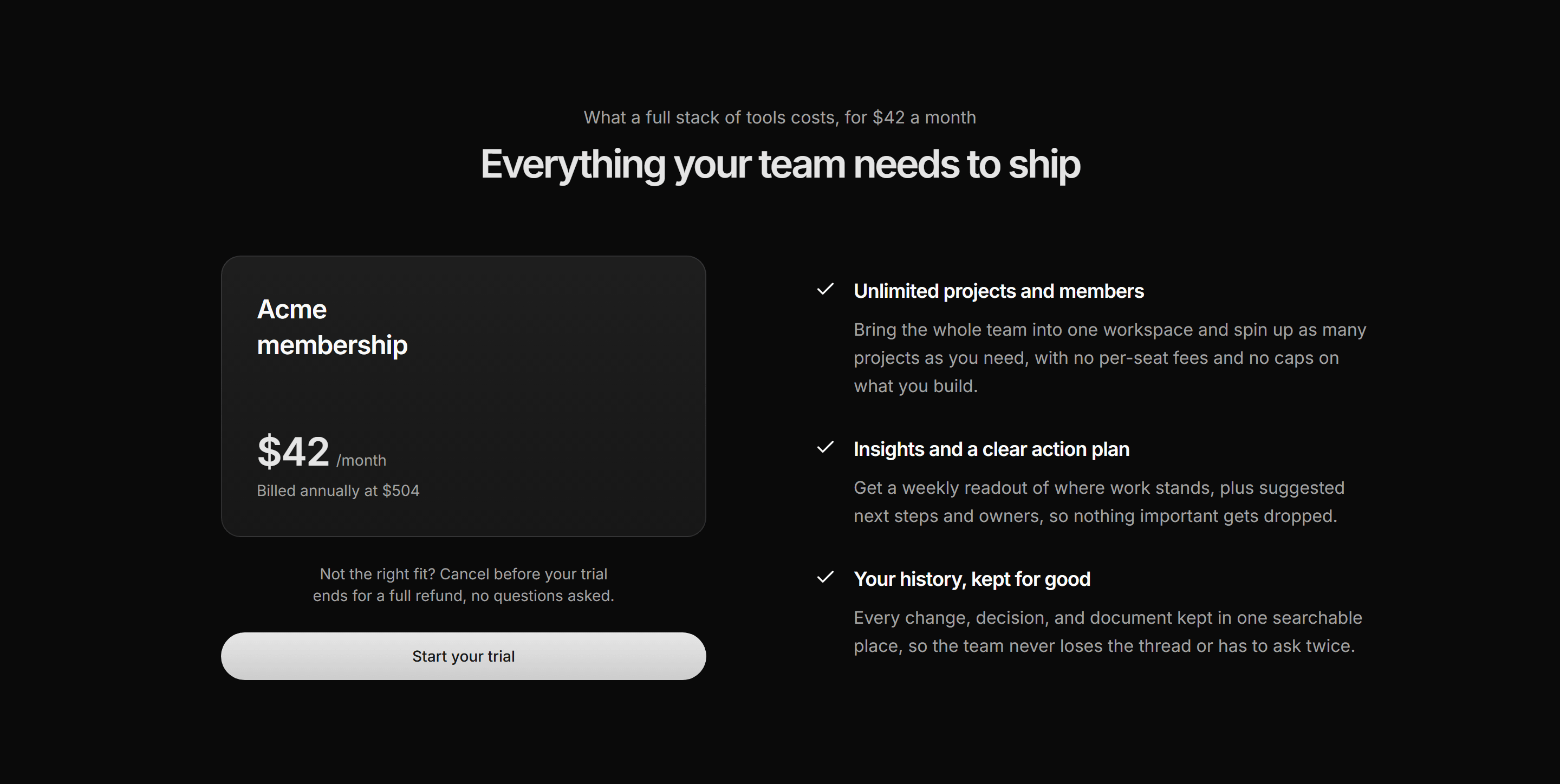 Modern SaaS Pricing: Membership