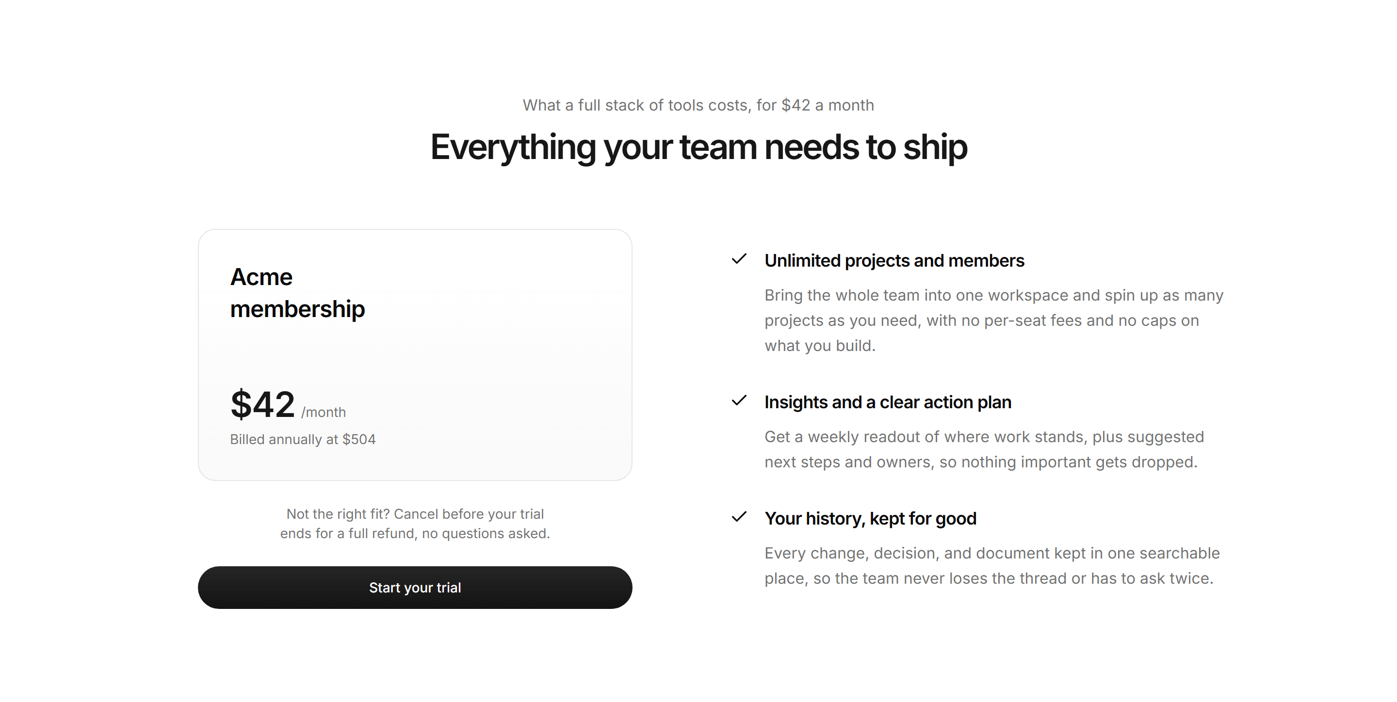 Modern SaaS Pricing: Membership