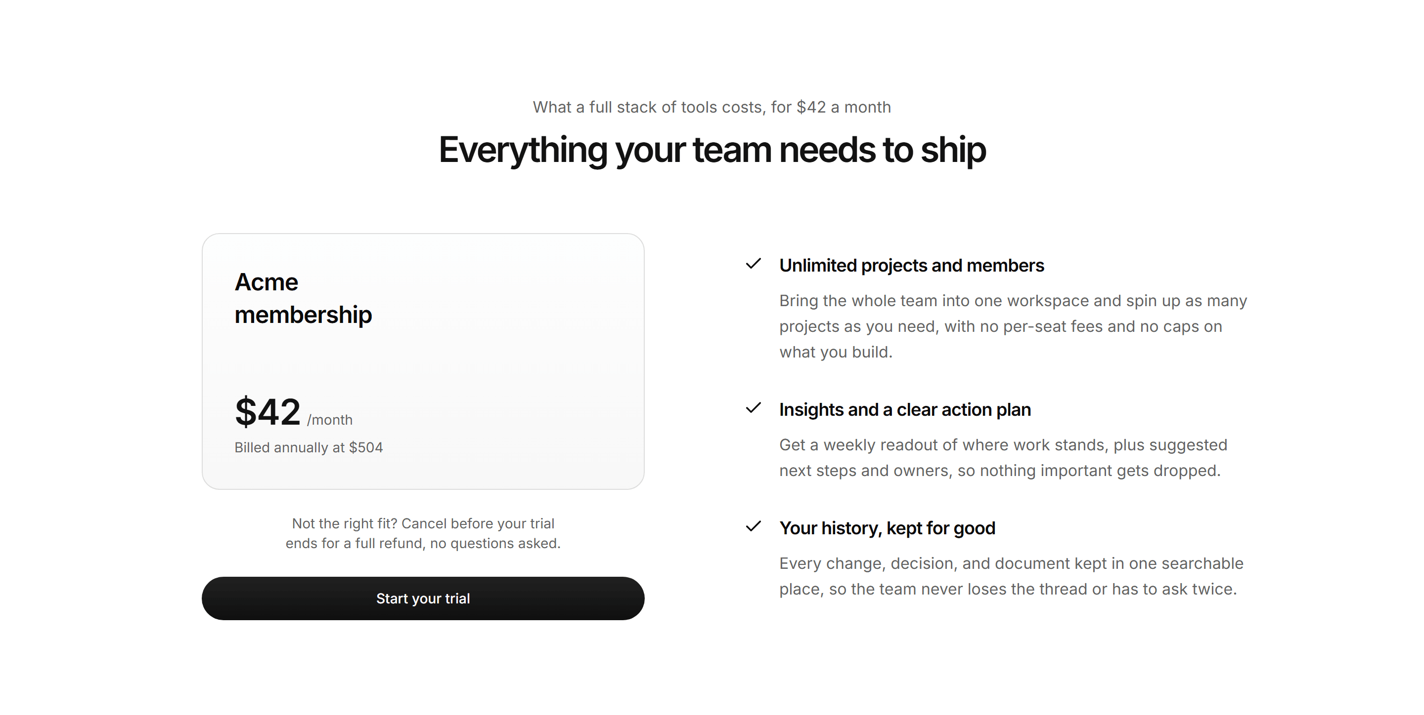 Modern SaaS Pricing: Membership