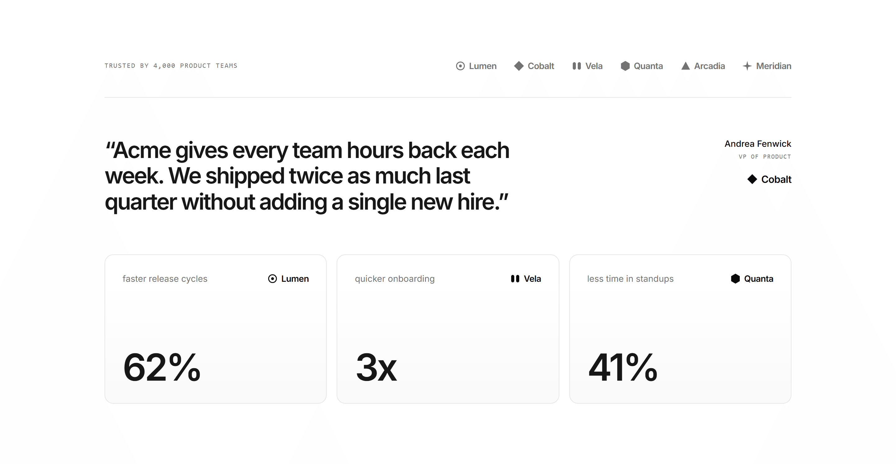 Modern SaaS Testimonial: Spotlight With Stats