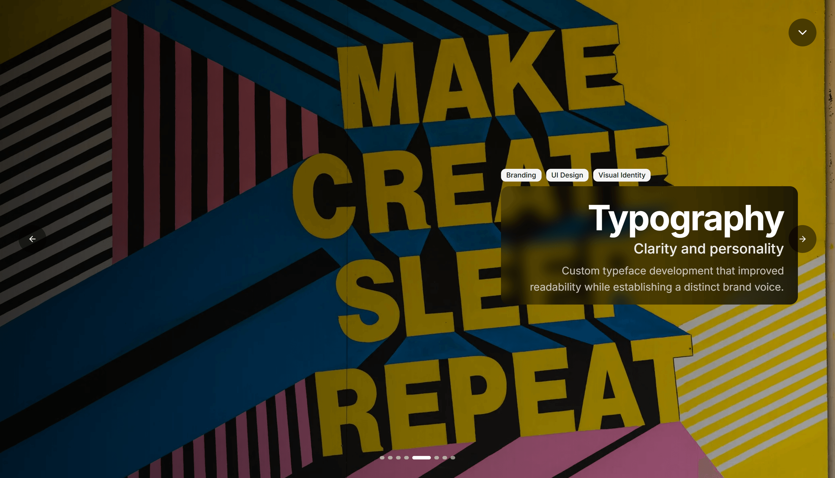 Portfolio Case Study: Large Visual Focus Case Study