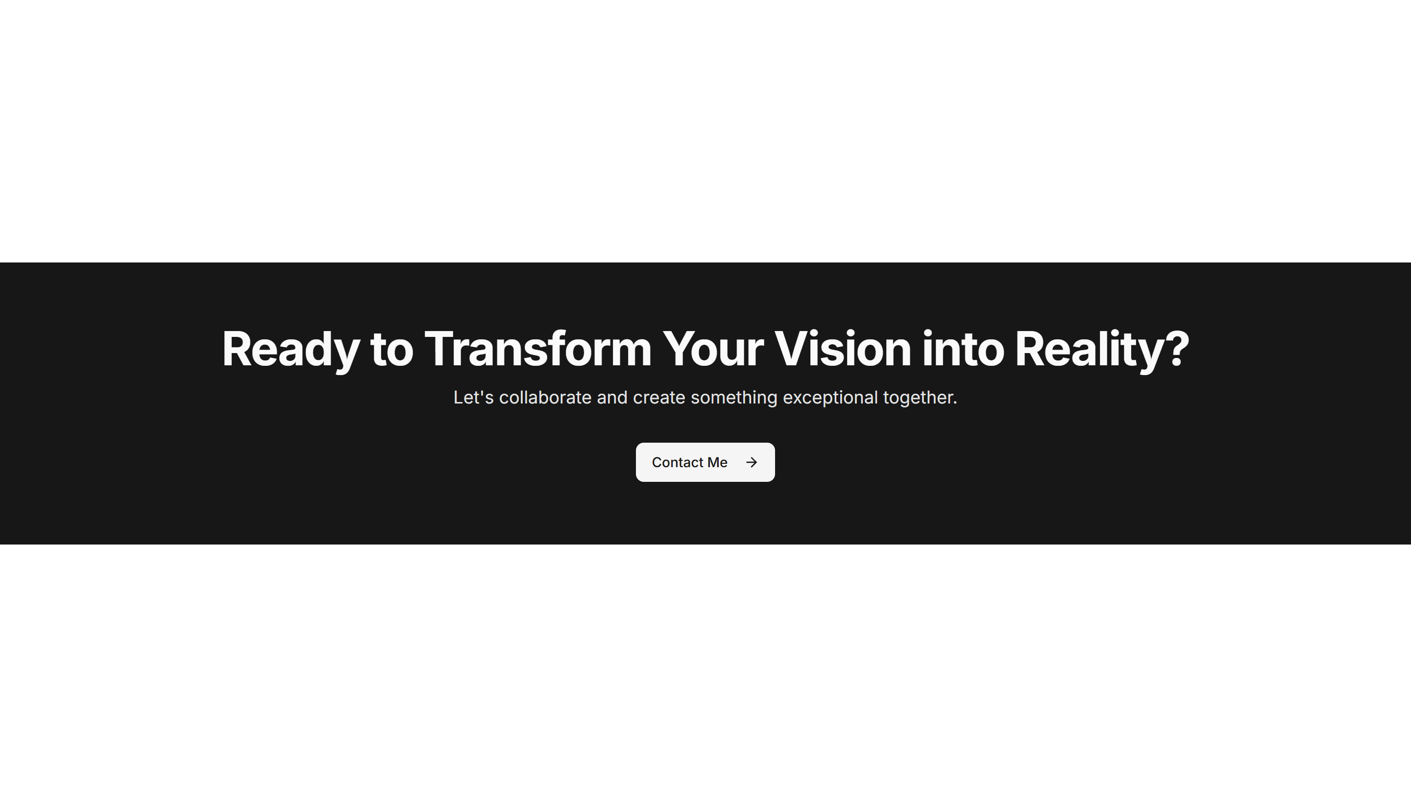 Portfolio CTA Banner: Full Width Bold Banner