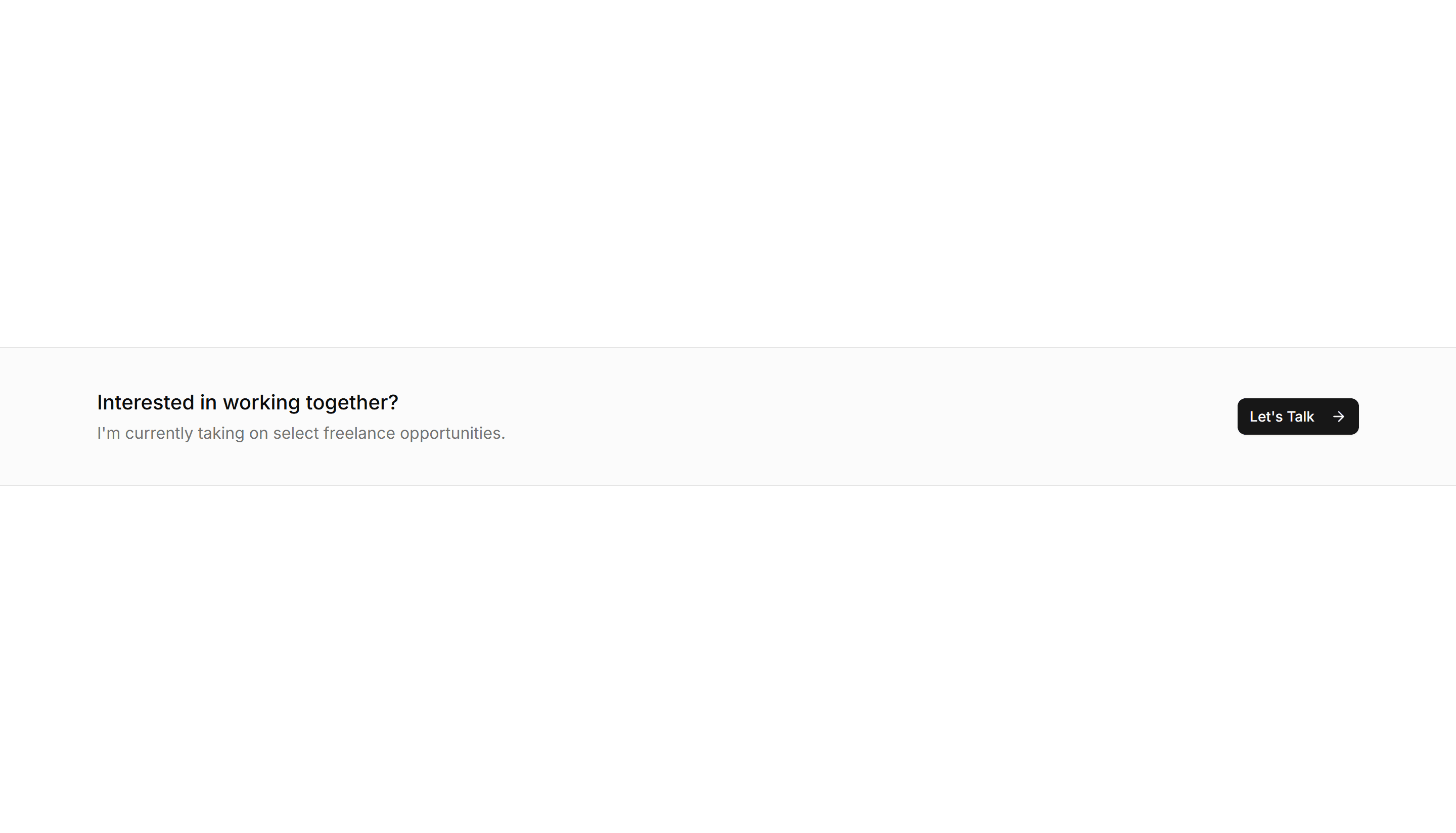 Portfolio CTA Banner: Inline CTA