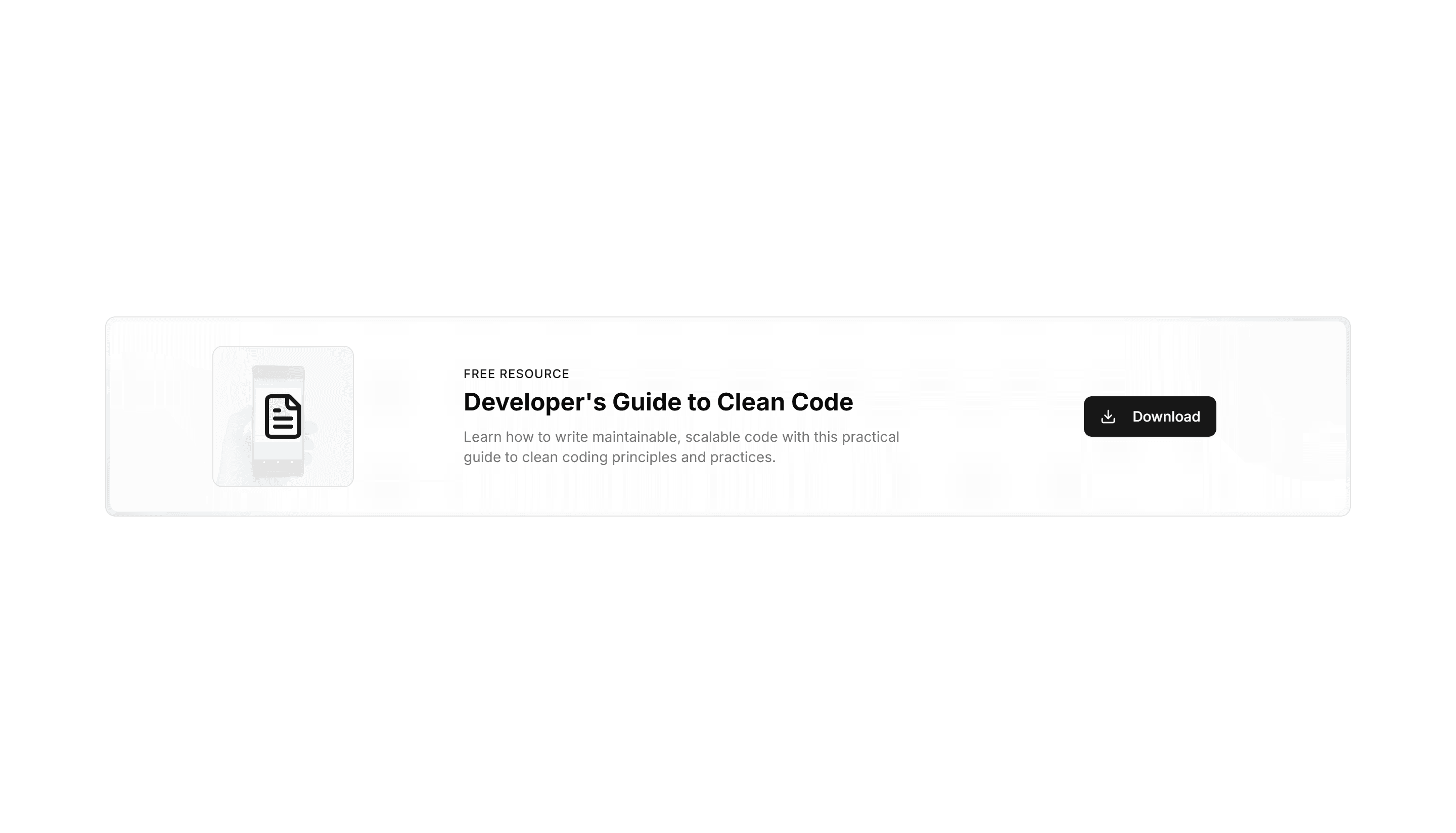 Portfolio Resource Download Section: Inline Resource Callout
