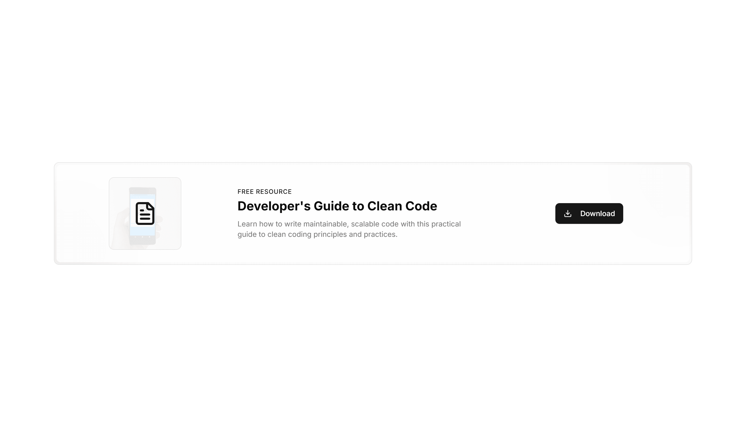 Portfolio Resource Download Section: Inline Resource Callout