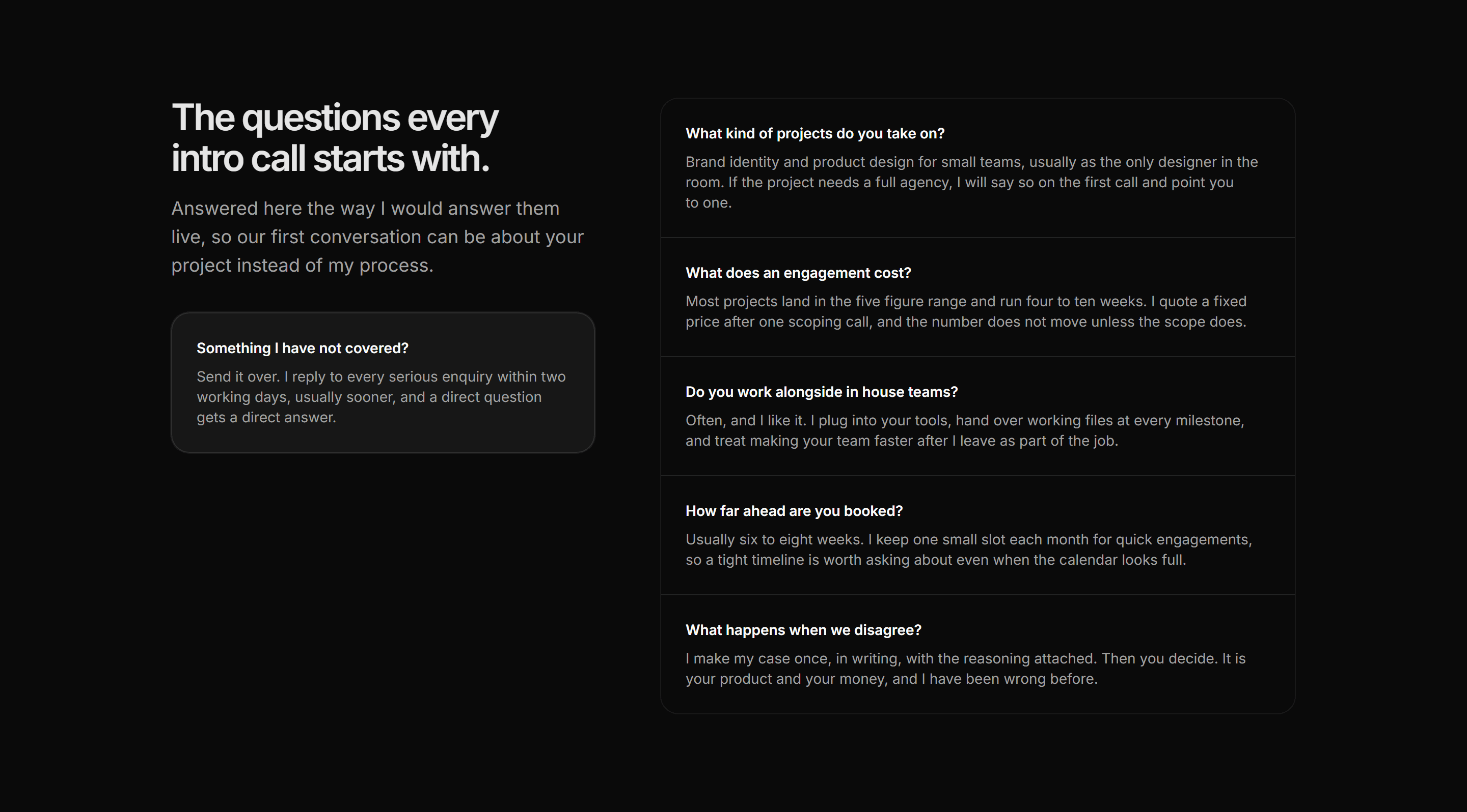 Portfolio About: FAQ About