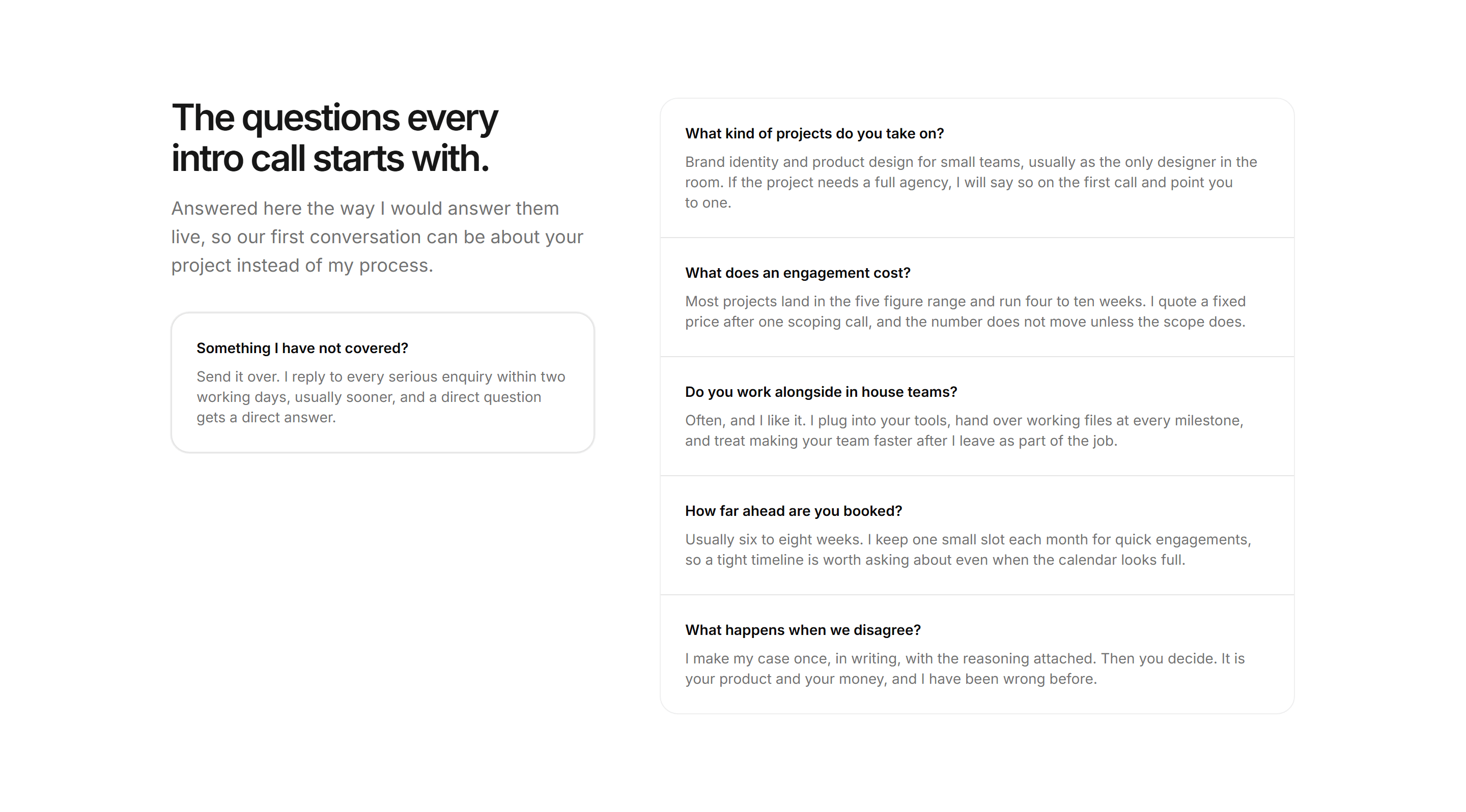 Portfolio About: FAQ About