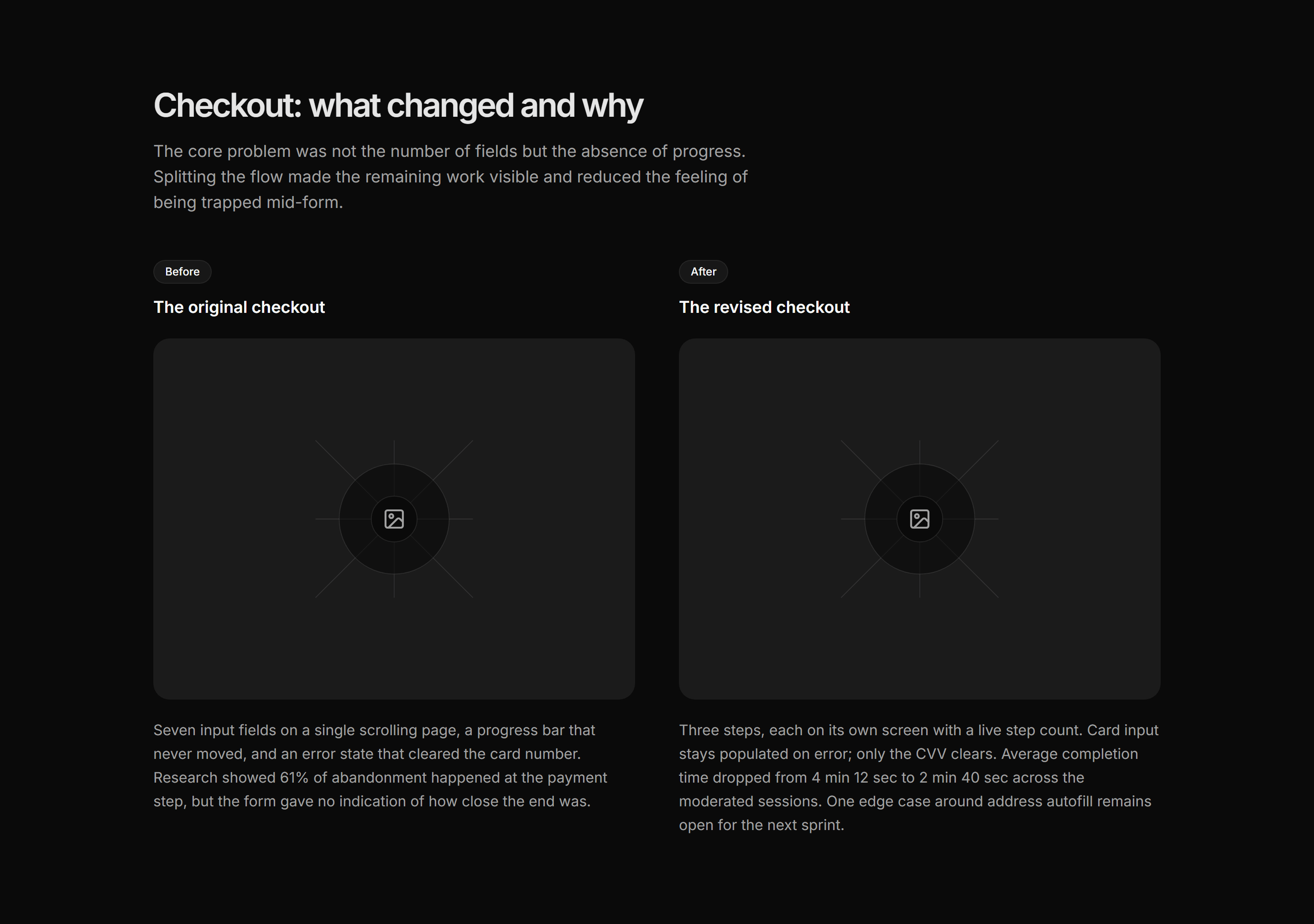 Portfolio Case Study: Before After Case