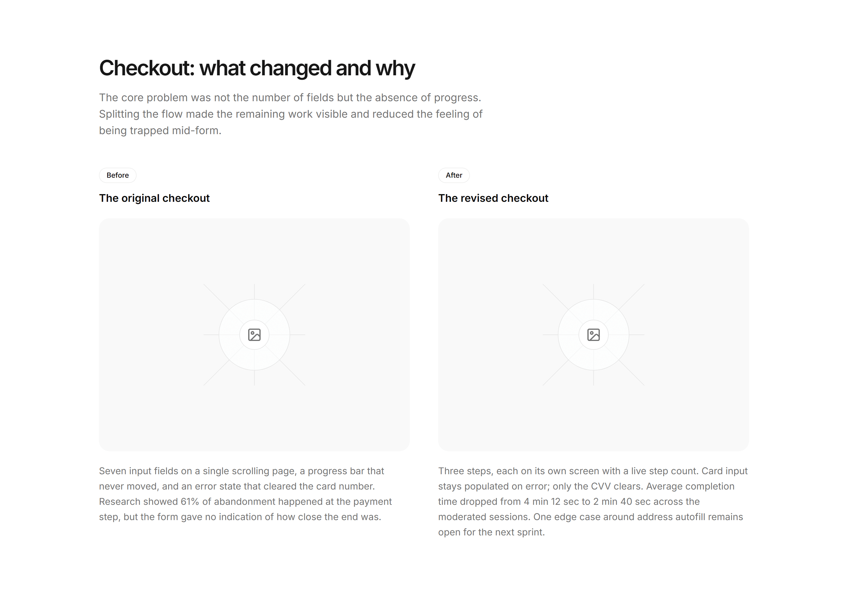 Portfolio Case Study: Before After Case