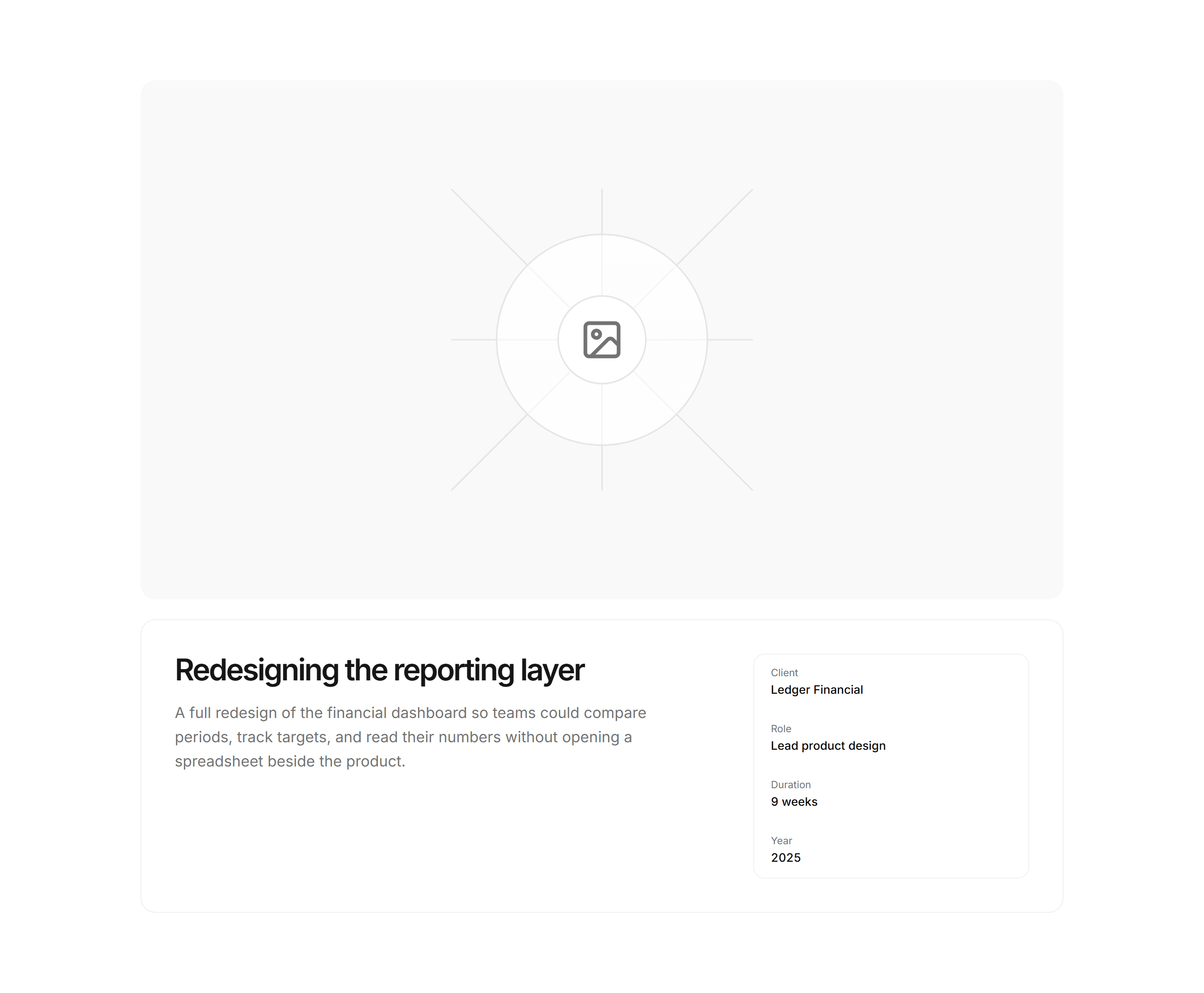 Portfolio Case Study: Case Study Cover