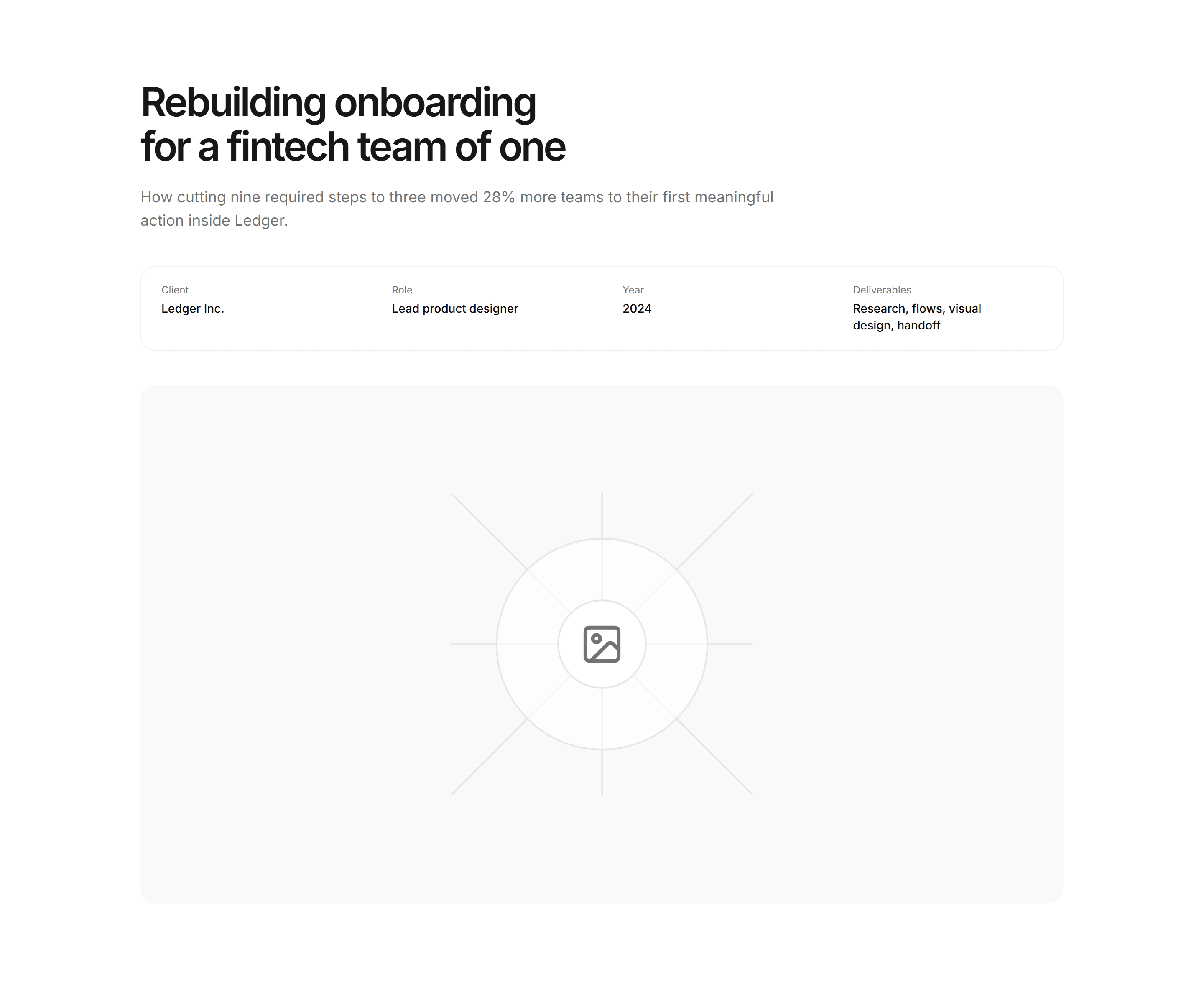 Portfolio Case Study: Case Study Hero